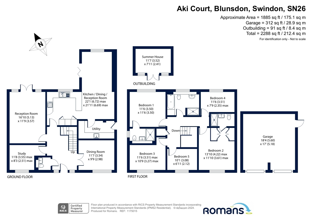 2, Aki Court, Swindon floorplan
