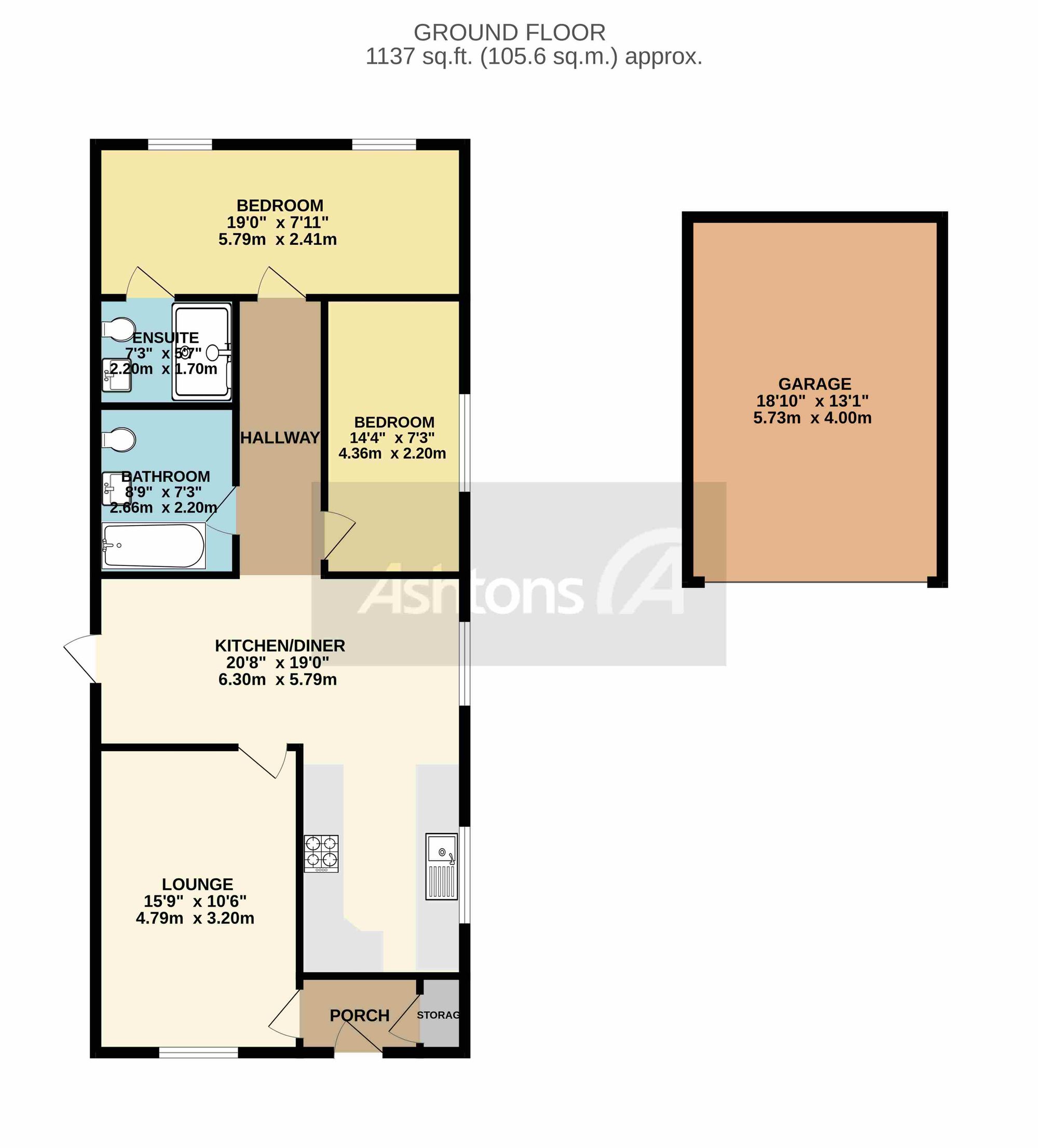 8 The Pipers, Warrington floorplan