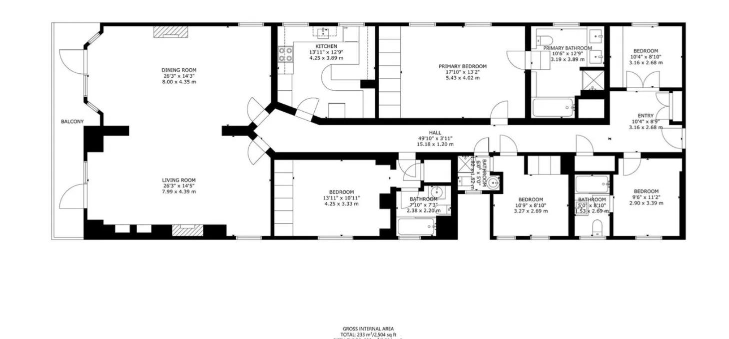 Albert Gate Court, Flat 7, 124, Albert Gate Court, London floorplan