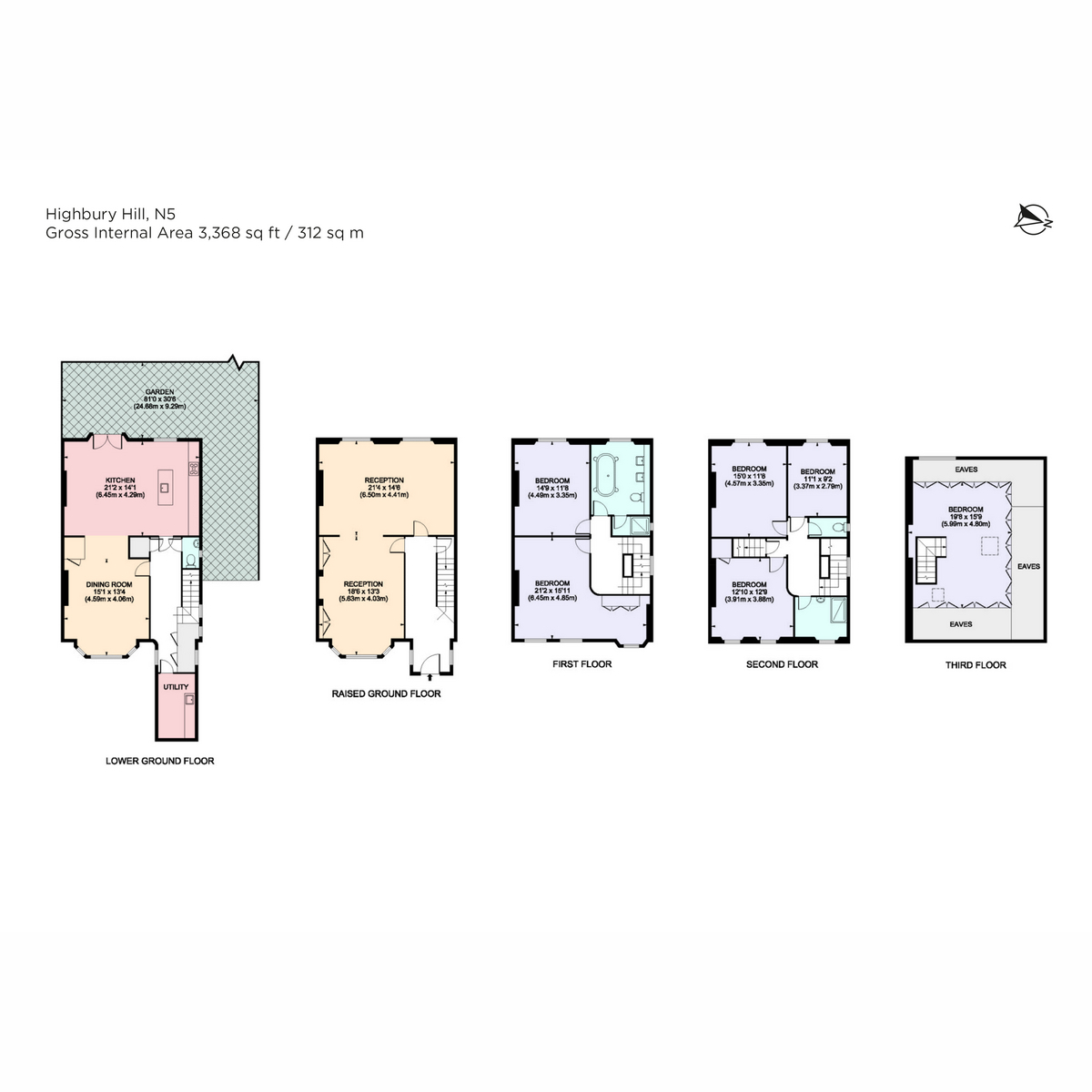 50, Highbury Hill, London floorplan