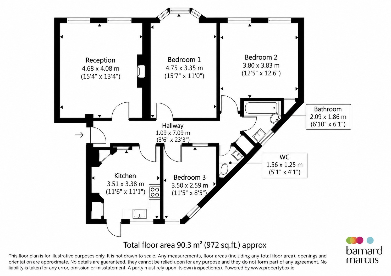 Brixton Hill, London floorplan