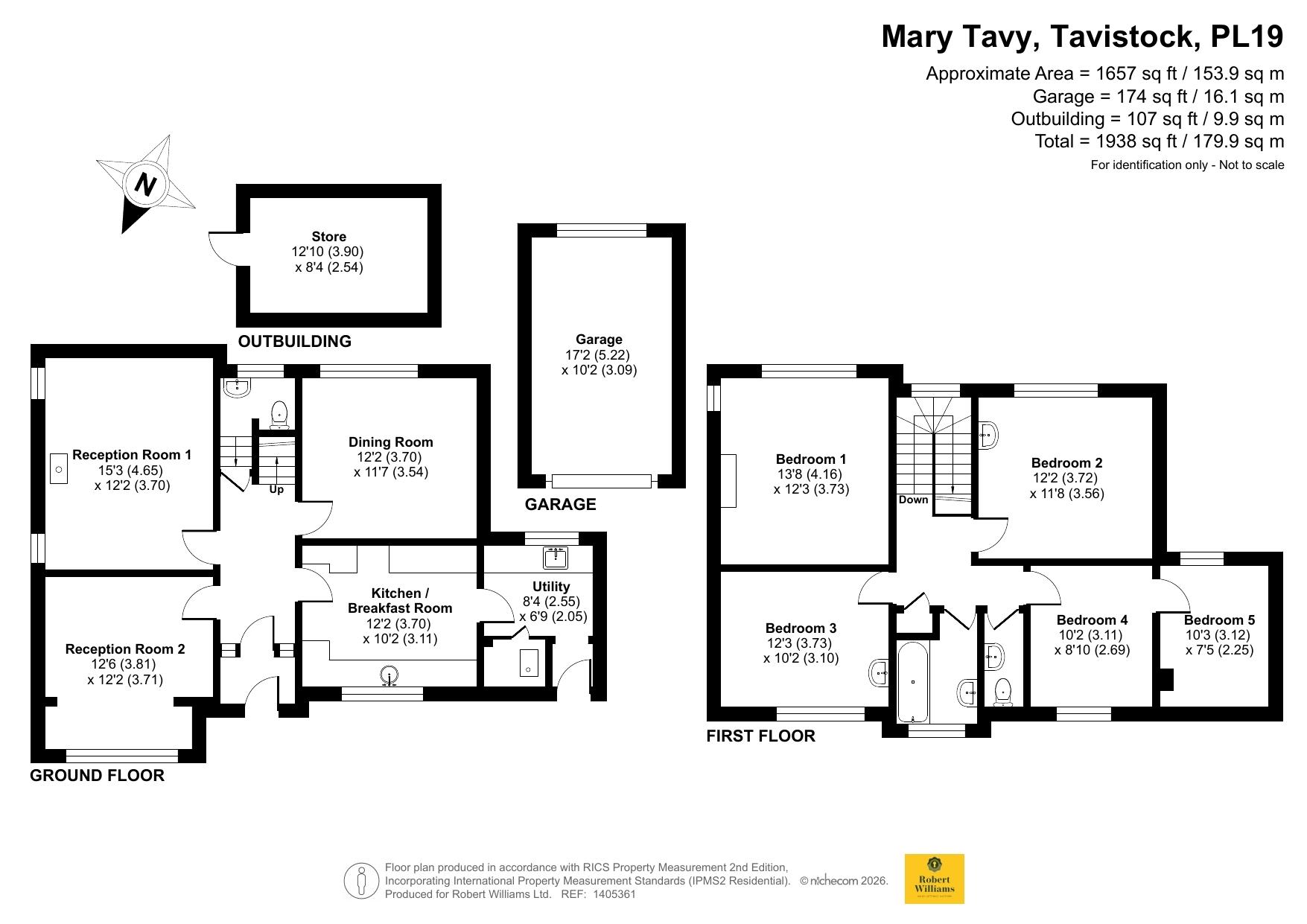 Mary Tavy Rectory, Mary Tavy, Tavistock floorplan