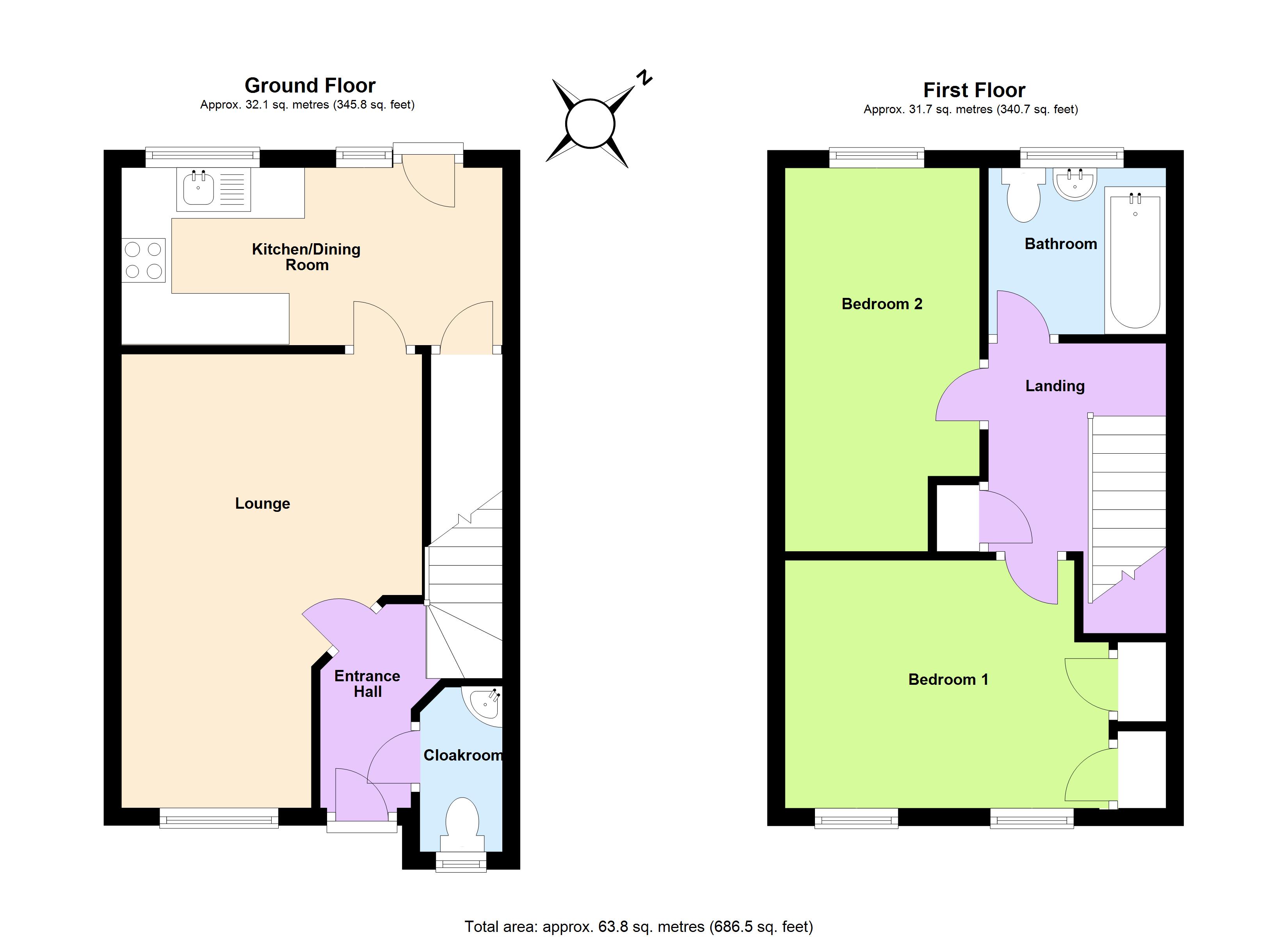 12, Fernmoor Drive, Irthlingborough floorplan
