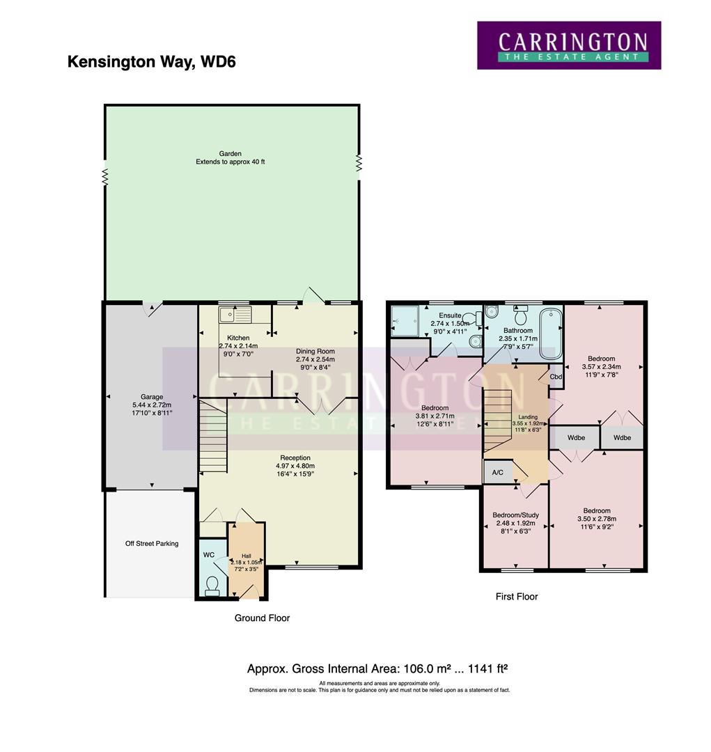70, Kensington Way, Borehamwood floorplan