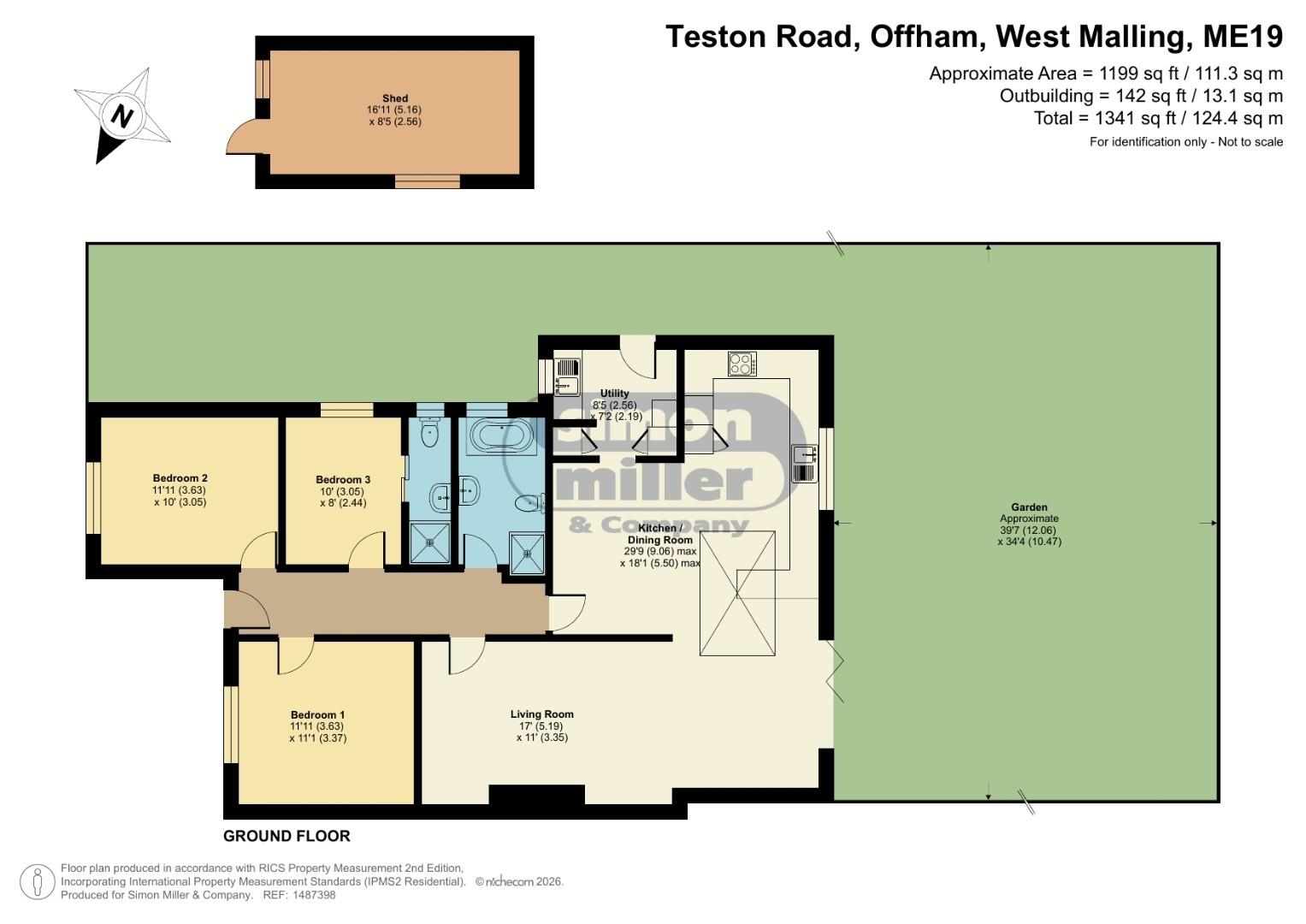 Tanglin, Teston Road, West Malling floorplan