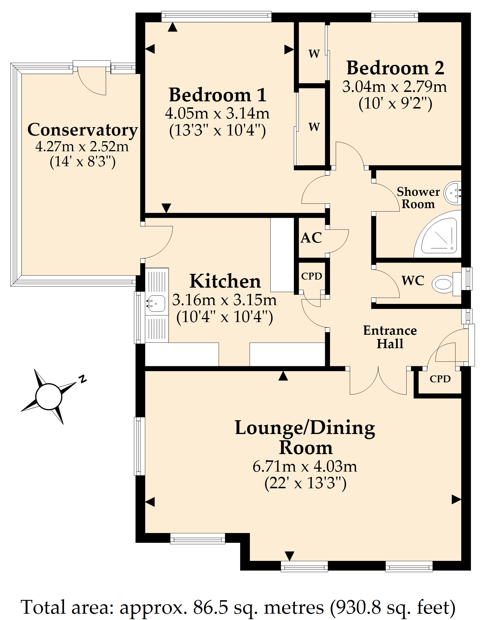 17, Woolslope Road, Ferndown floorplan
