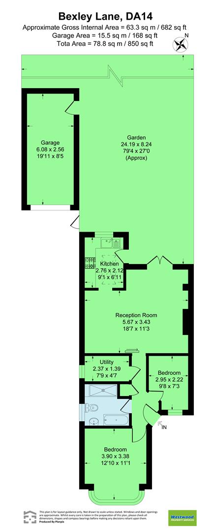 Bexley Lane, Sidcup floorplan