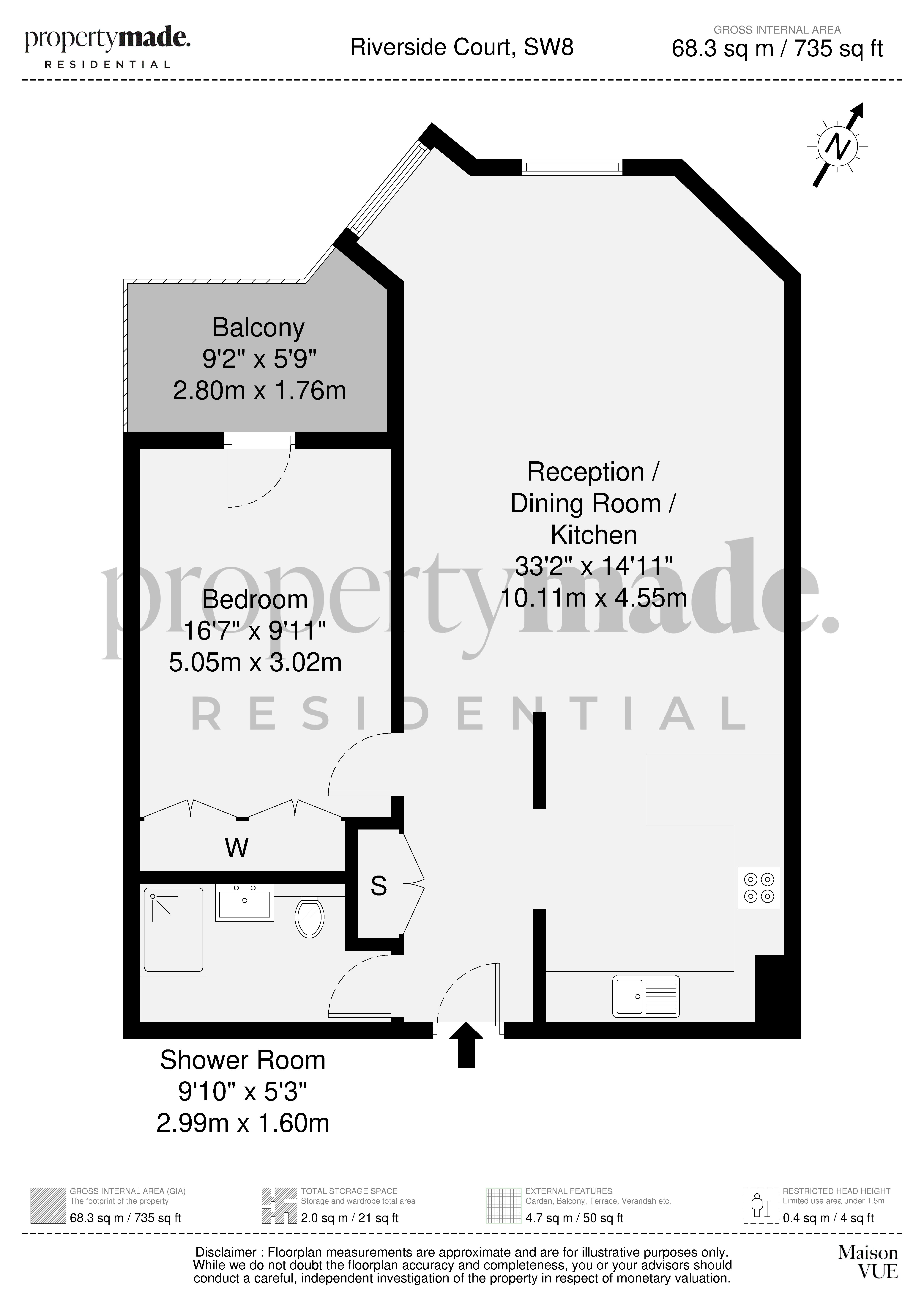 Riverside Court, London floorplan