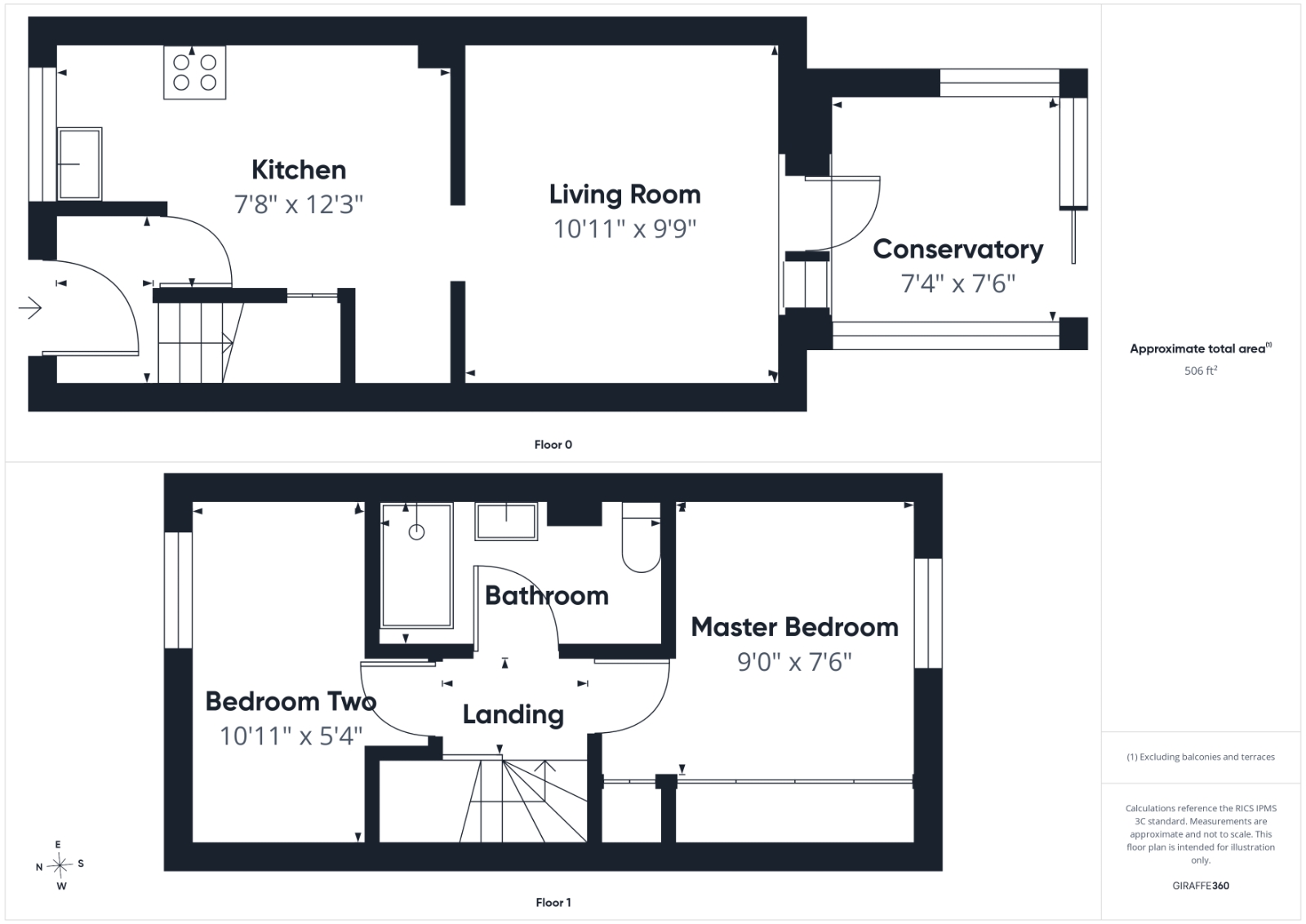 33, Field End, Farnham floorplan