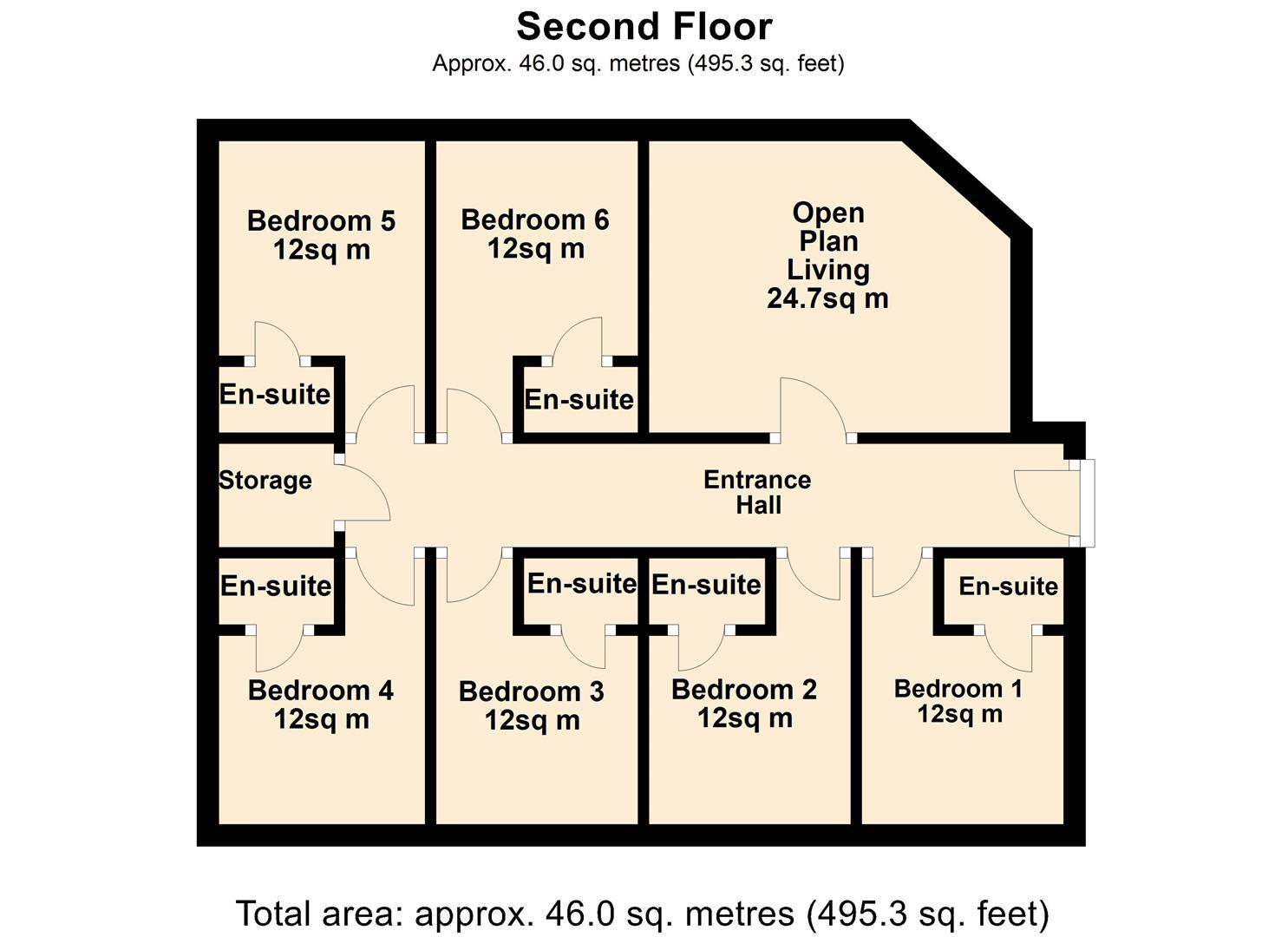 Thornton Hill, Exeter floorplan
