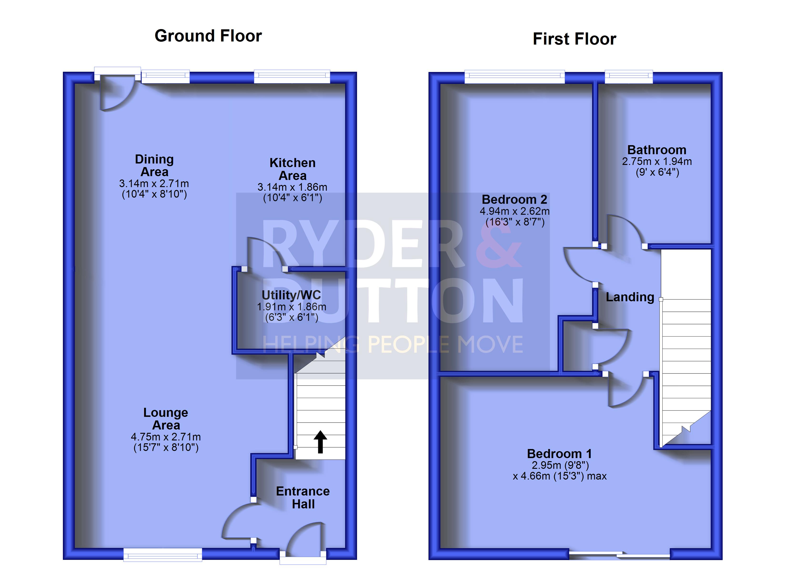 52, Louisa Street, Manchester floorplan