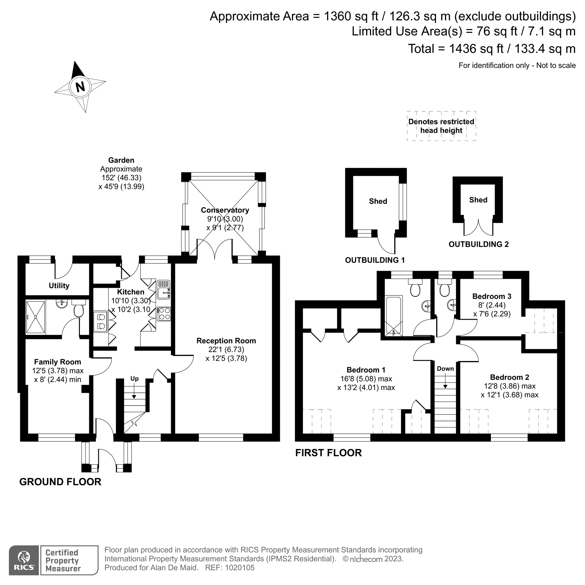 Craven Road, Orpington BR6, 3 bedroom detached house for sale
