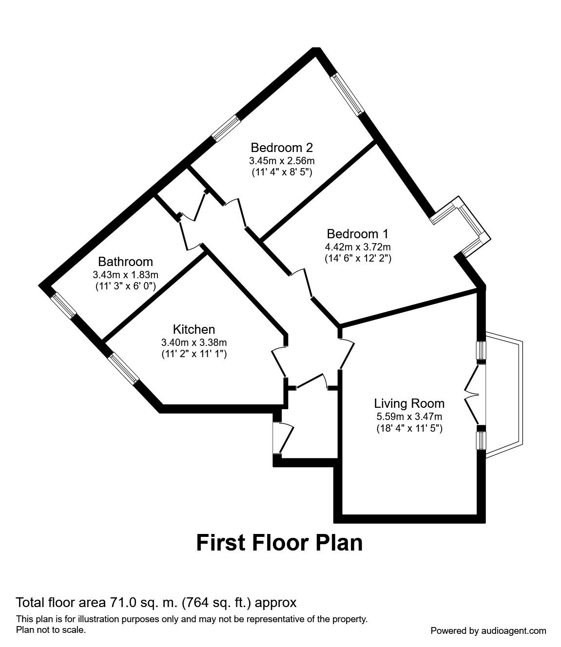 2 Bedrooms Flat to rent in St. Lawrence Quay, Salford M50