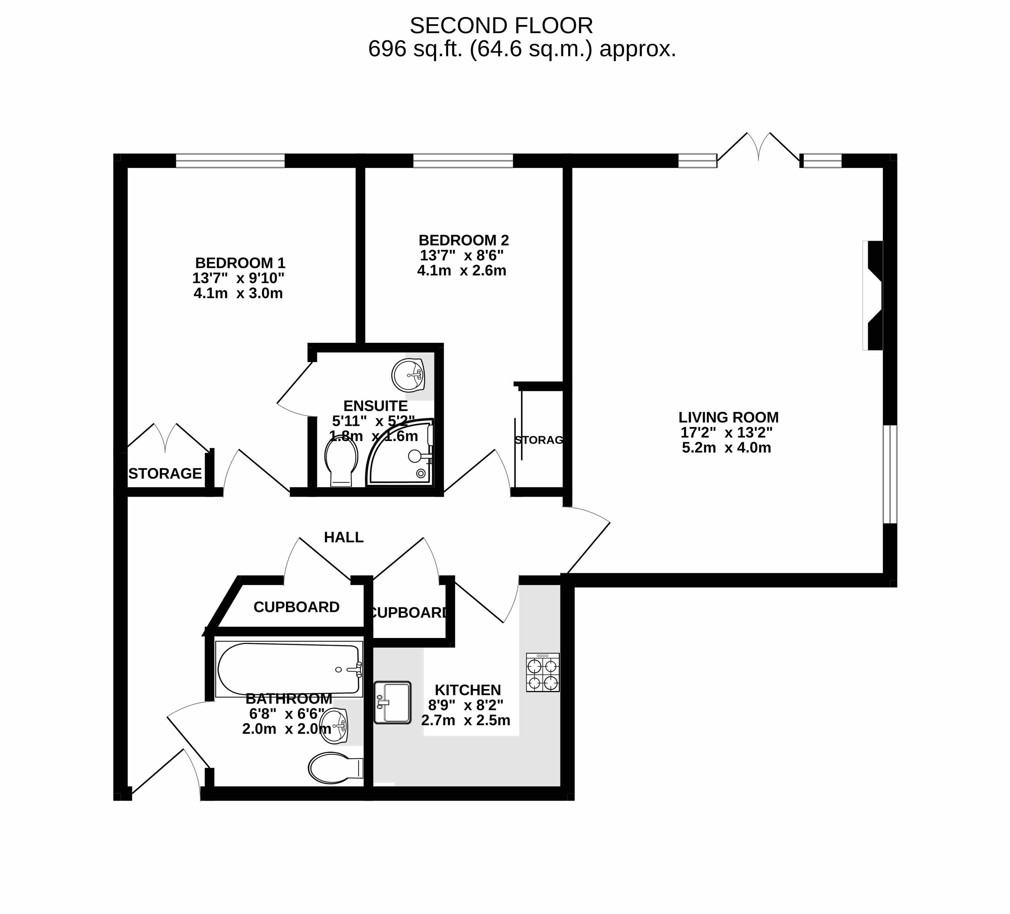 23,, Harlands House, Haywards Heath floorplan