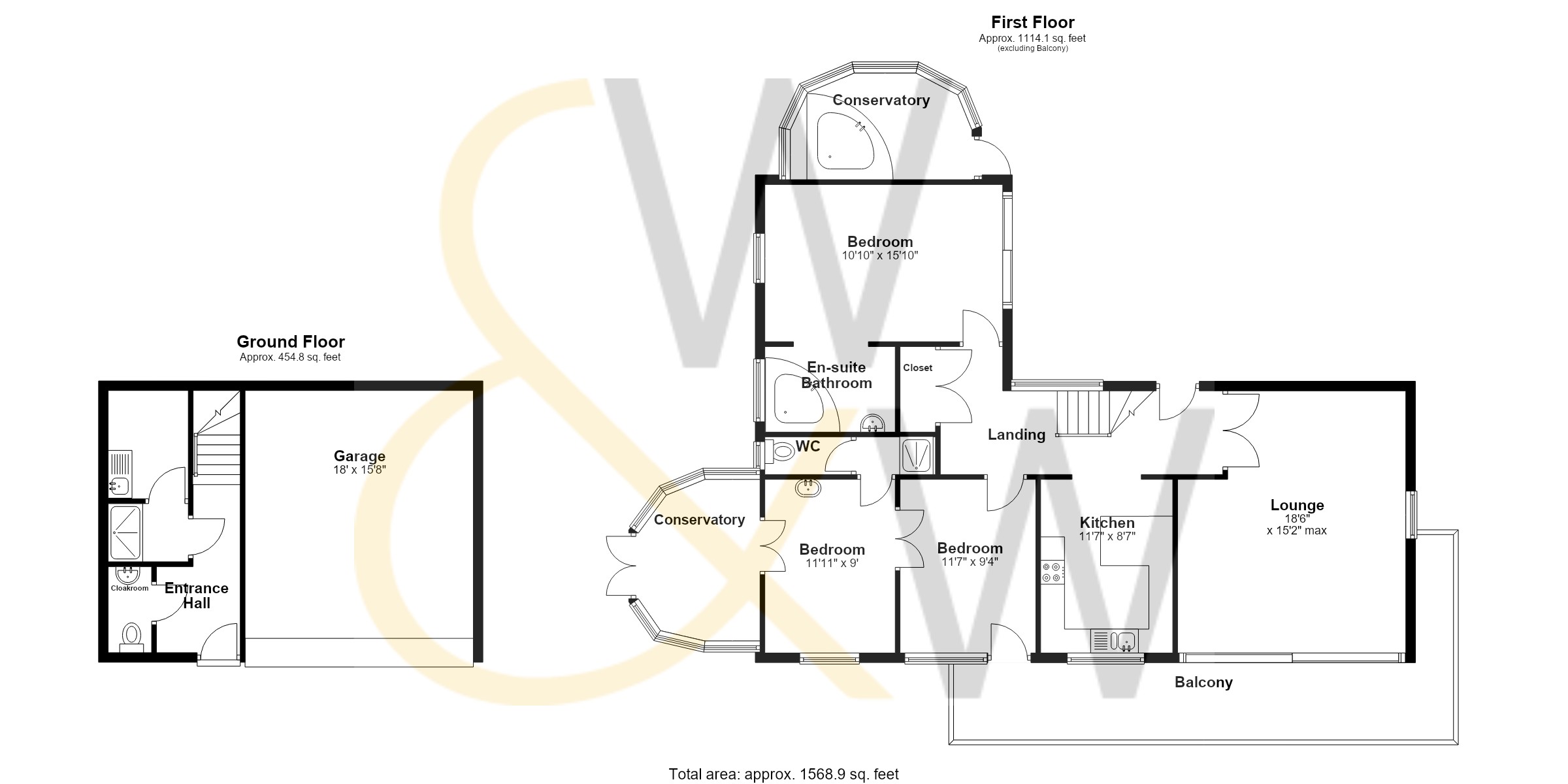 French Mill Rise, Dorset floorplan