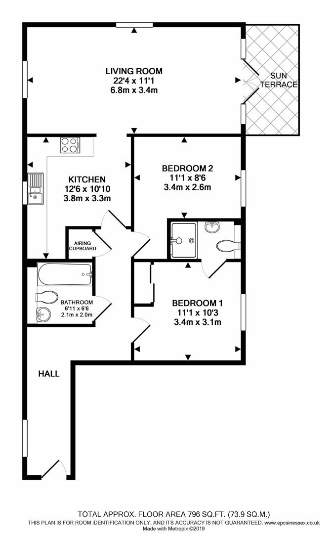 2 Bedrooms Flat for sale in Milan Walk, Brentwood CM14