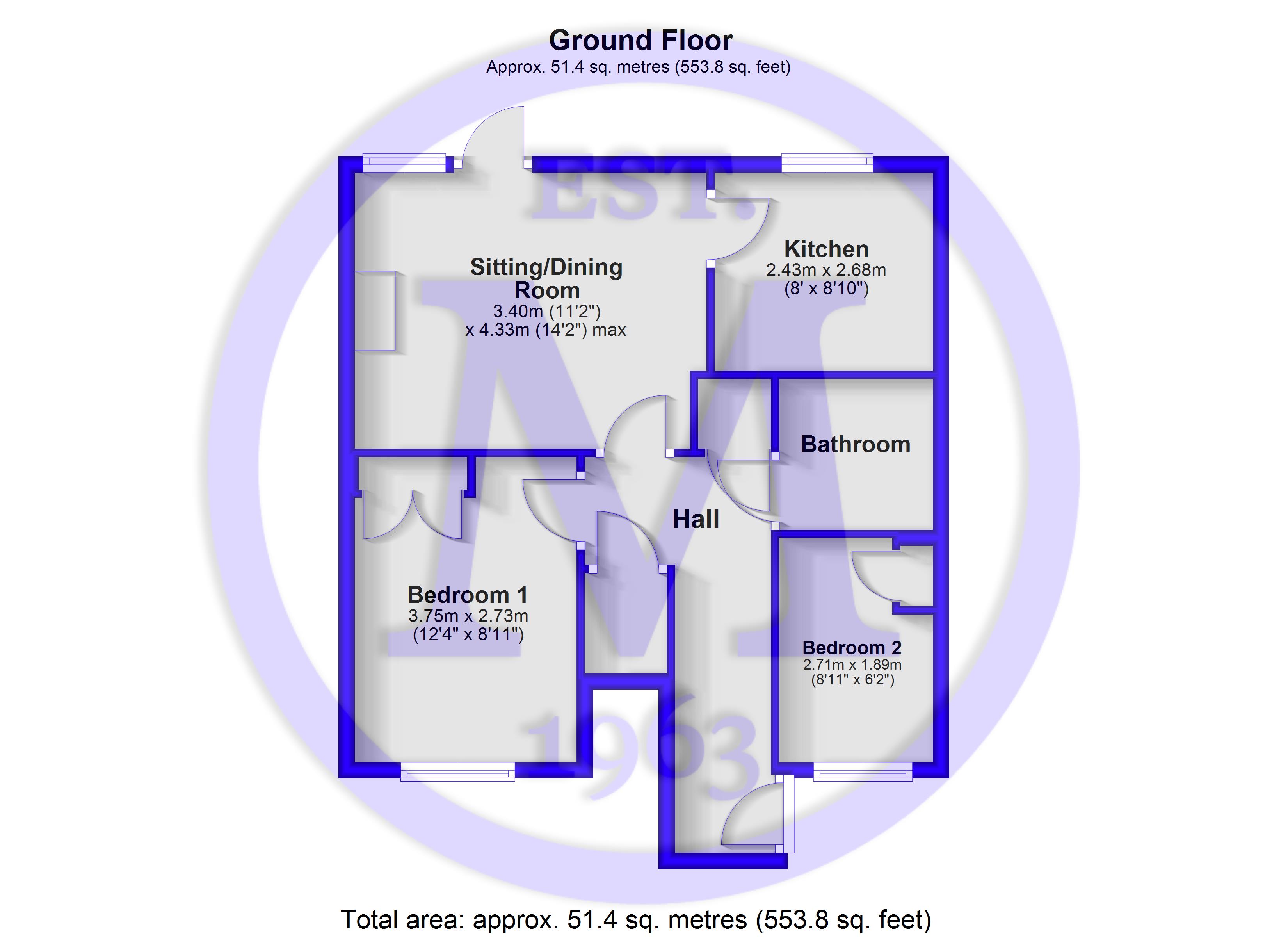 29, Floriston Gardens, New Milton floorplan