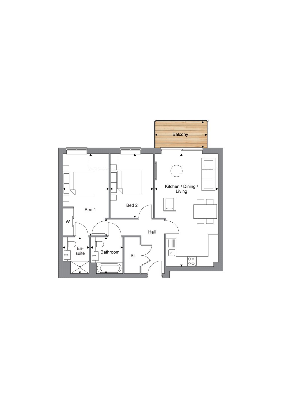 Plot 10 Heatherdown Gardens,, Shores Road, Horsell floorplan
