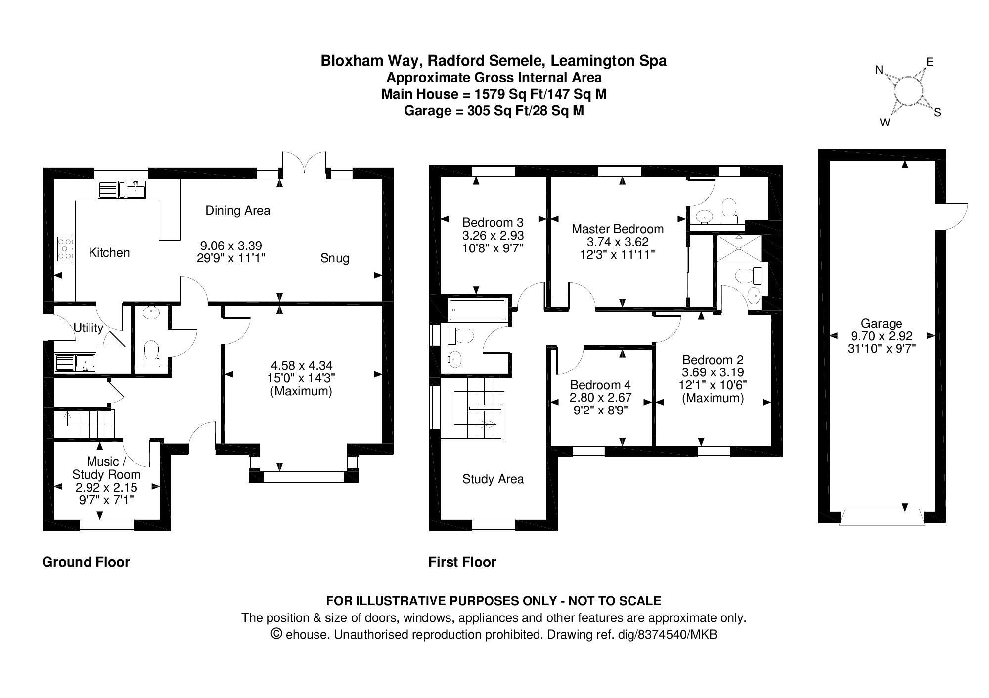 4 Bedrooms Detached house for sale in Bloxham Way, Radford Semele, Leamington Spa CV31