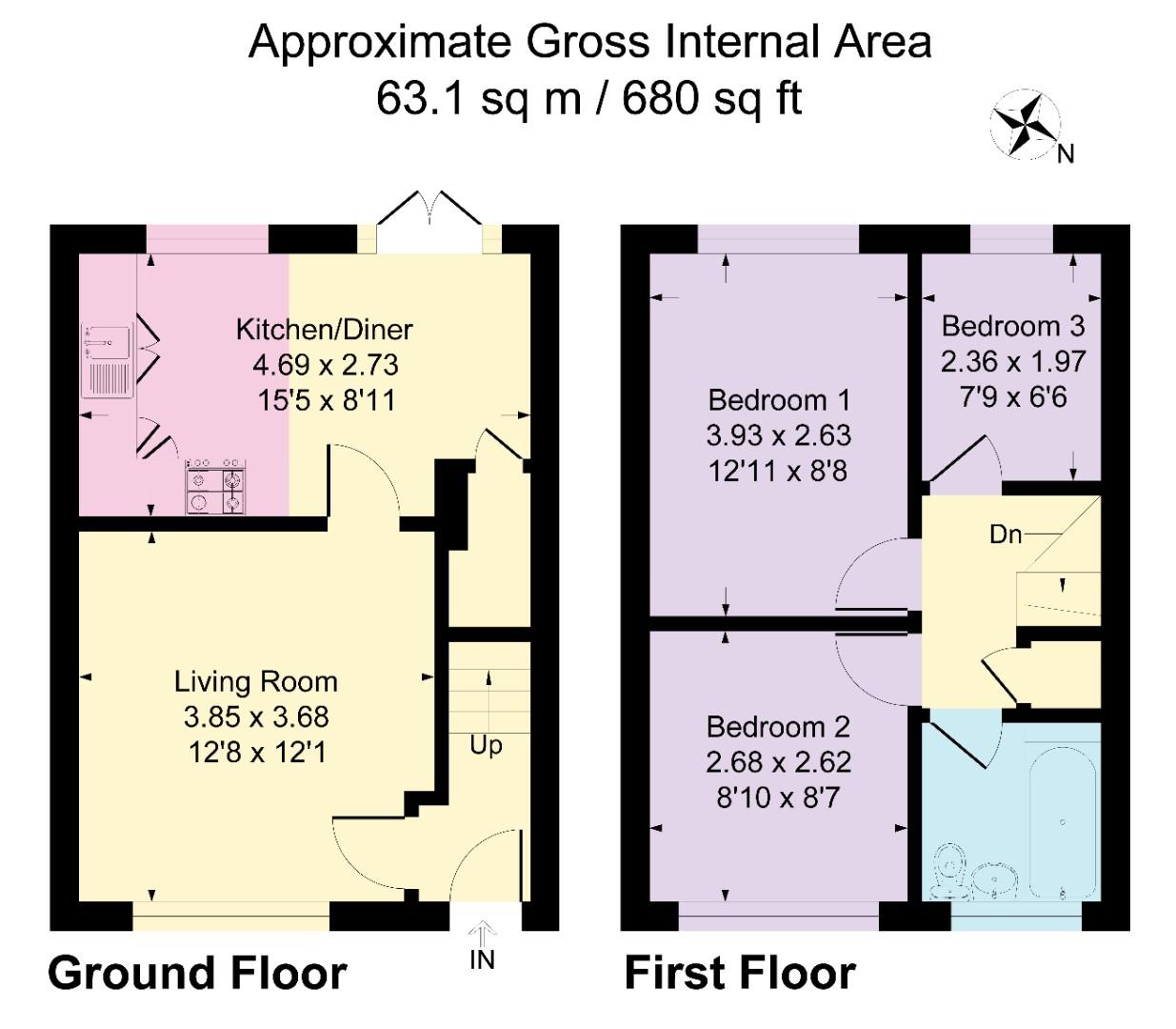 39, Linnets Wood Mews, Manchester floorplan