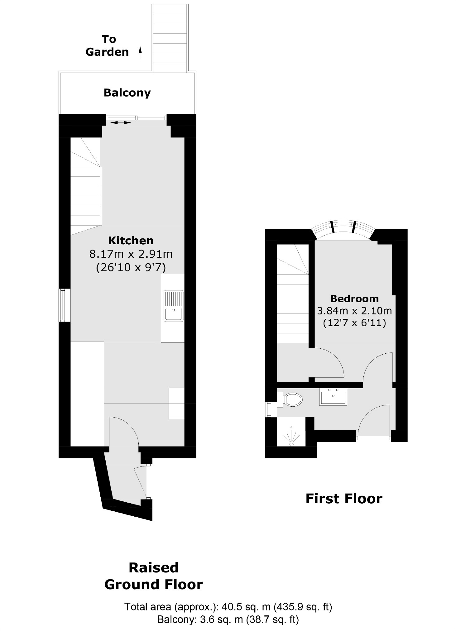 Flat 2, 8, Colville Terrace, London floorplan