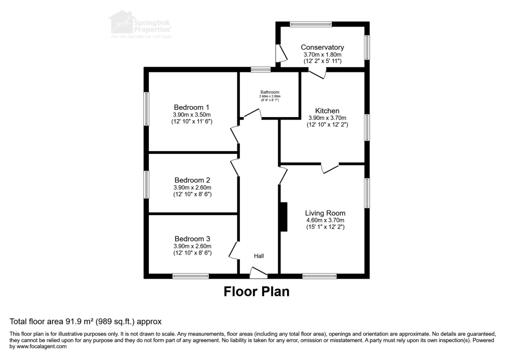 The Bungalow, Doddington, Kidderminster floorplan