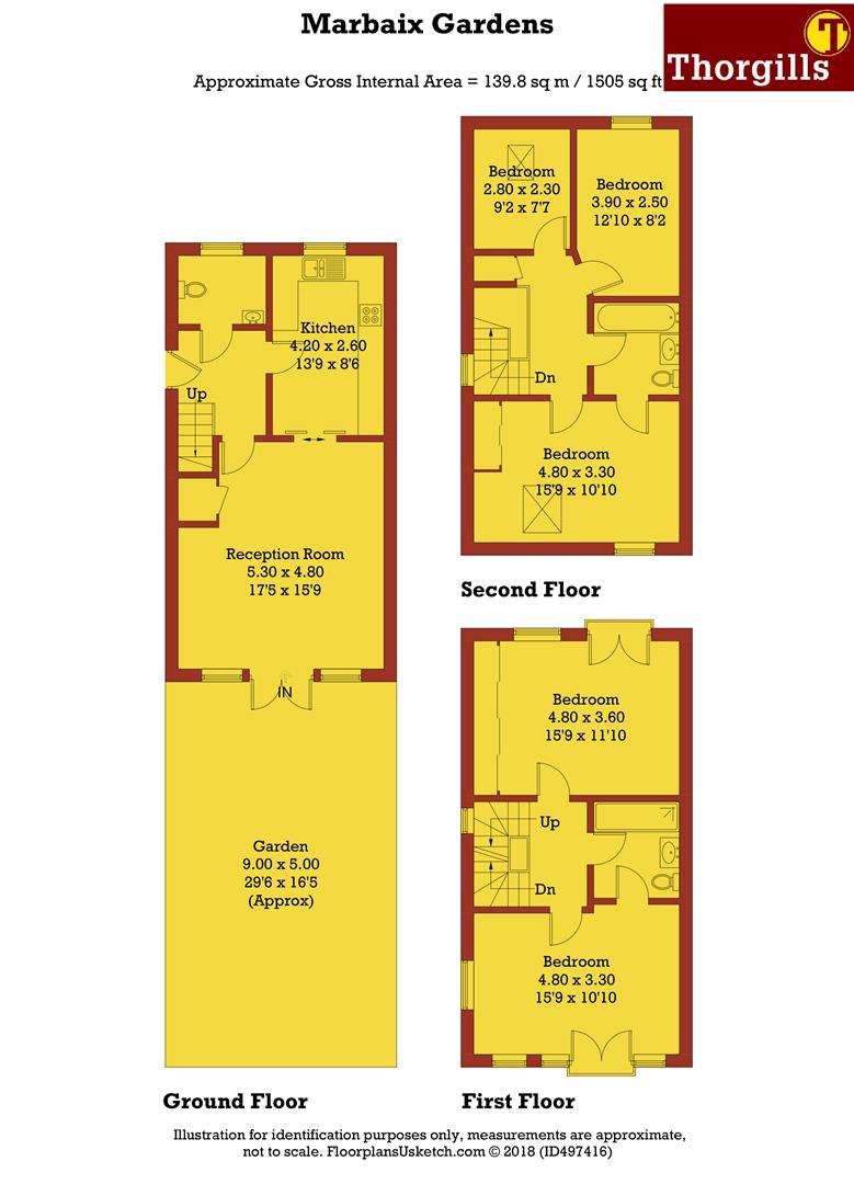 4 Bedrooms  to rent in Marbaix Gardens, Isleworth TW7