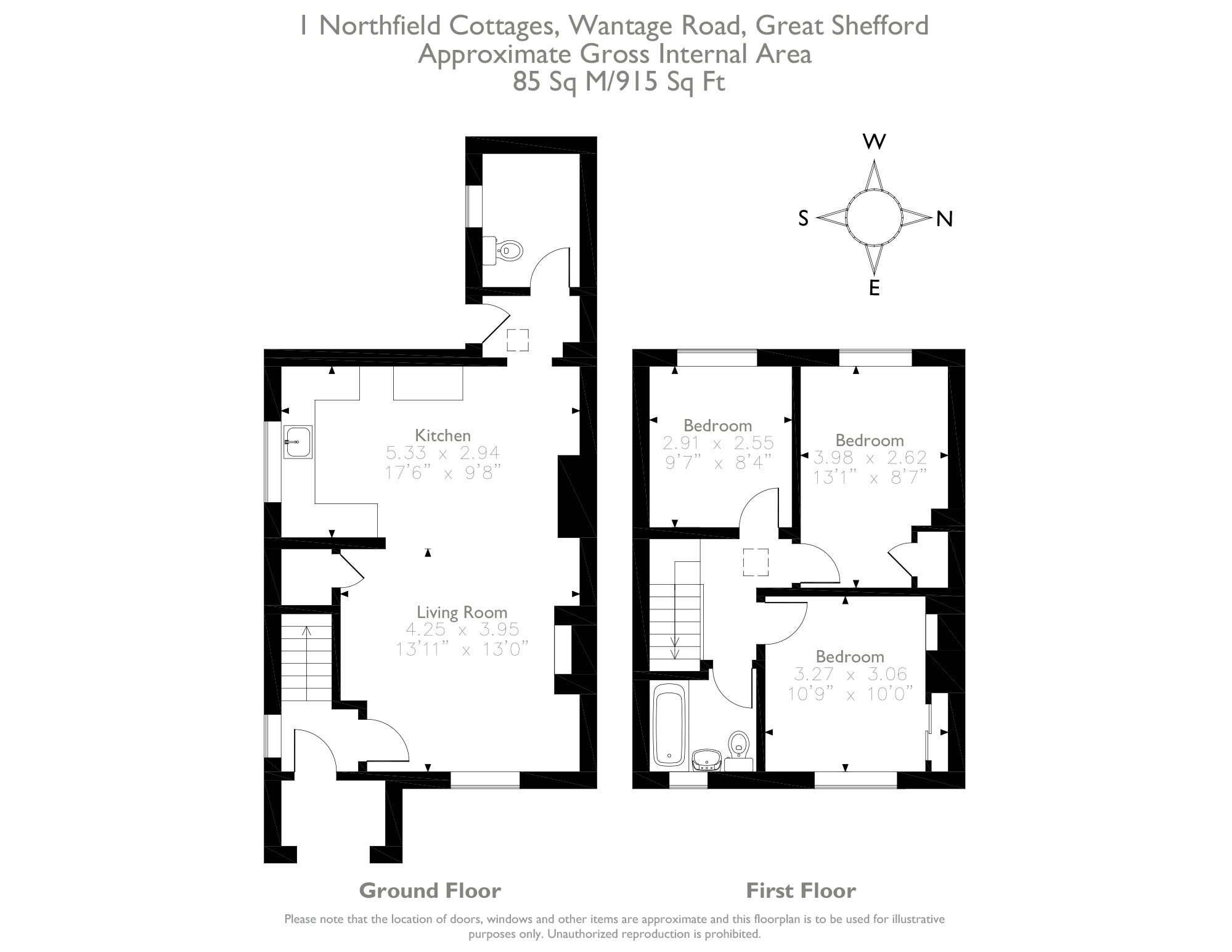 Wantage Road, Great Shefford, Hungerford, Berkshire RG17, 3 bedroom end terrace house for sale