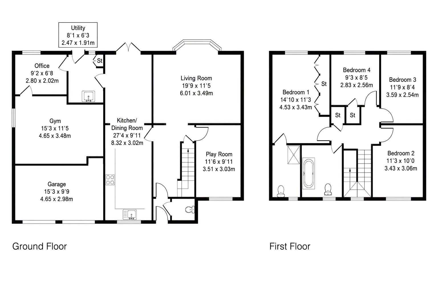 44, Hutton Road, Ash Vale floorplan