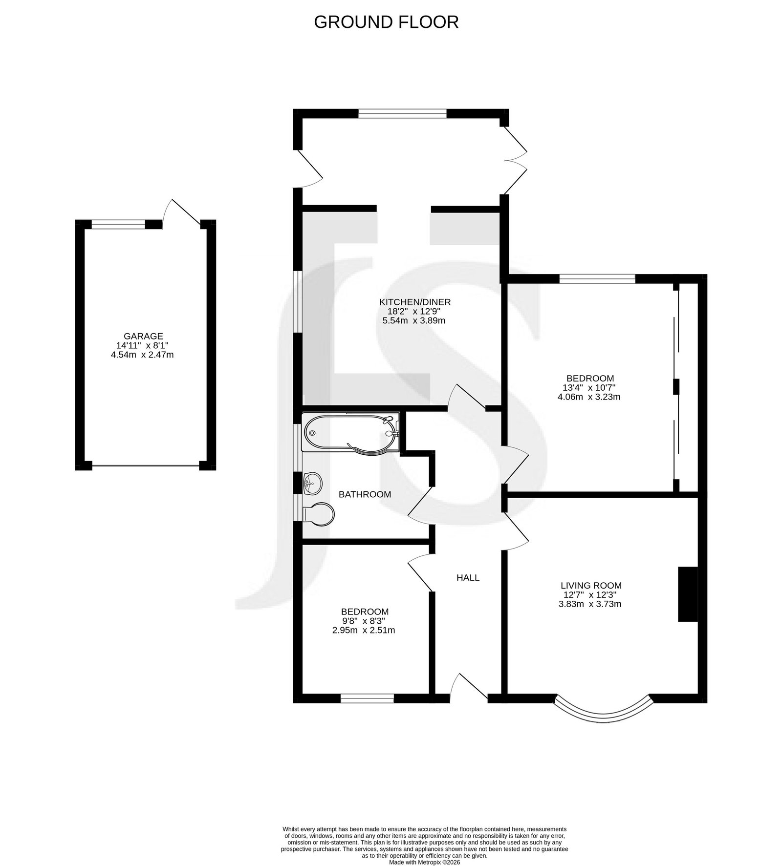 3, Mersey Road, Worthing floorplan