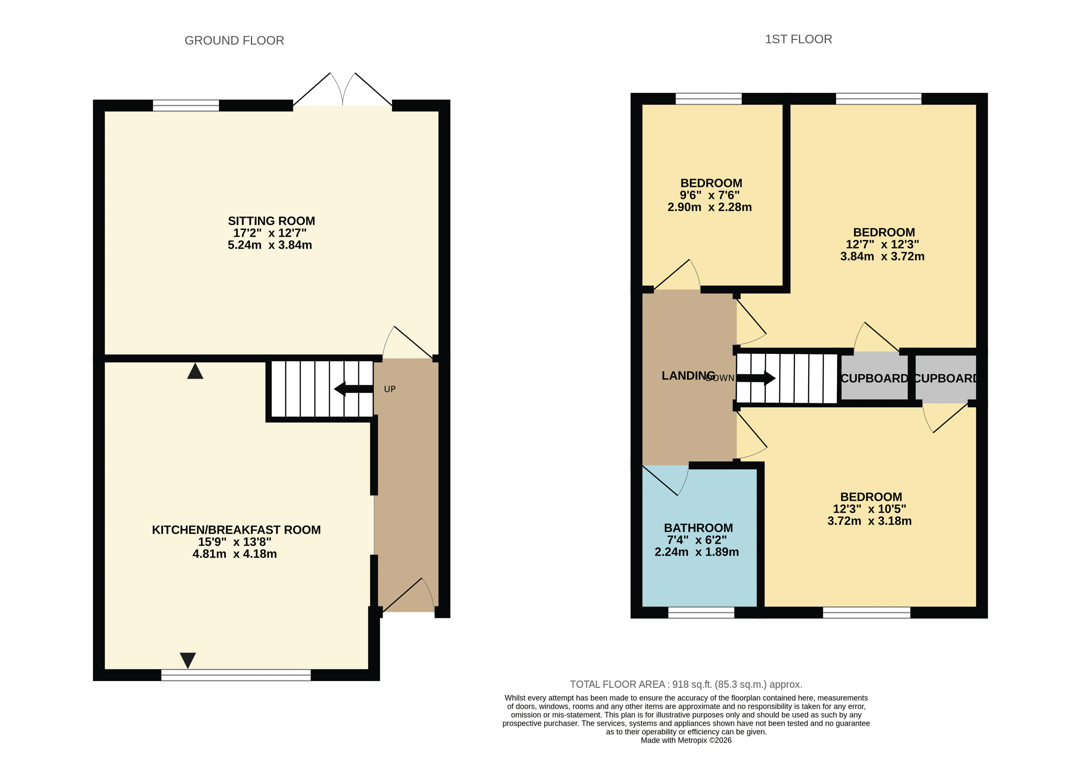 24, Hillcroome Road, Sutton floorplan