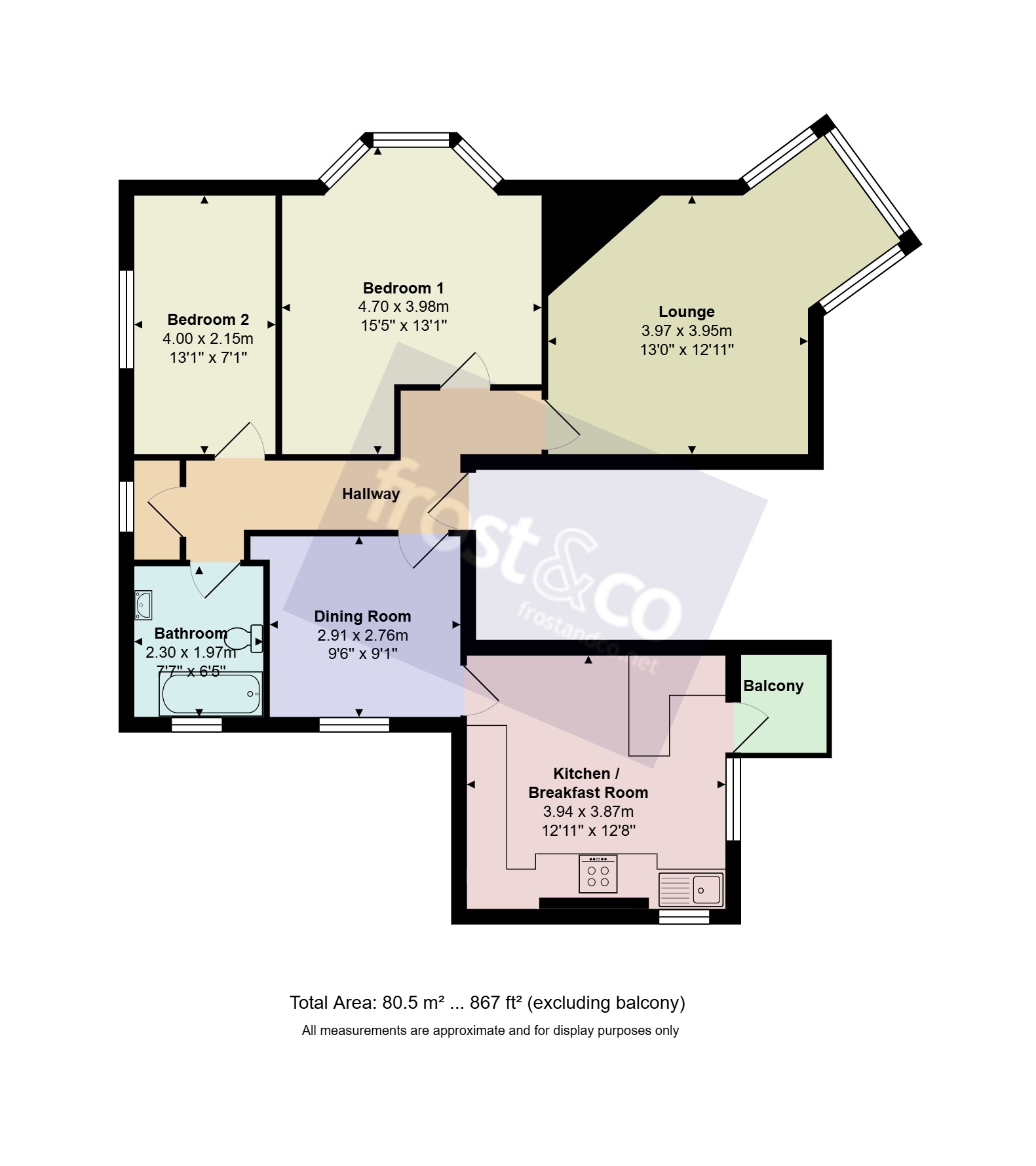 2 The Heathers, 31, Wellington Road, Dorset floorplan