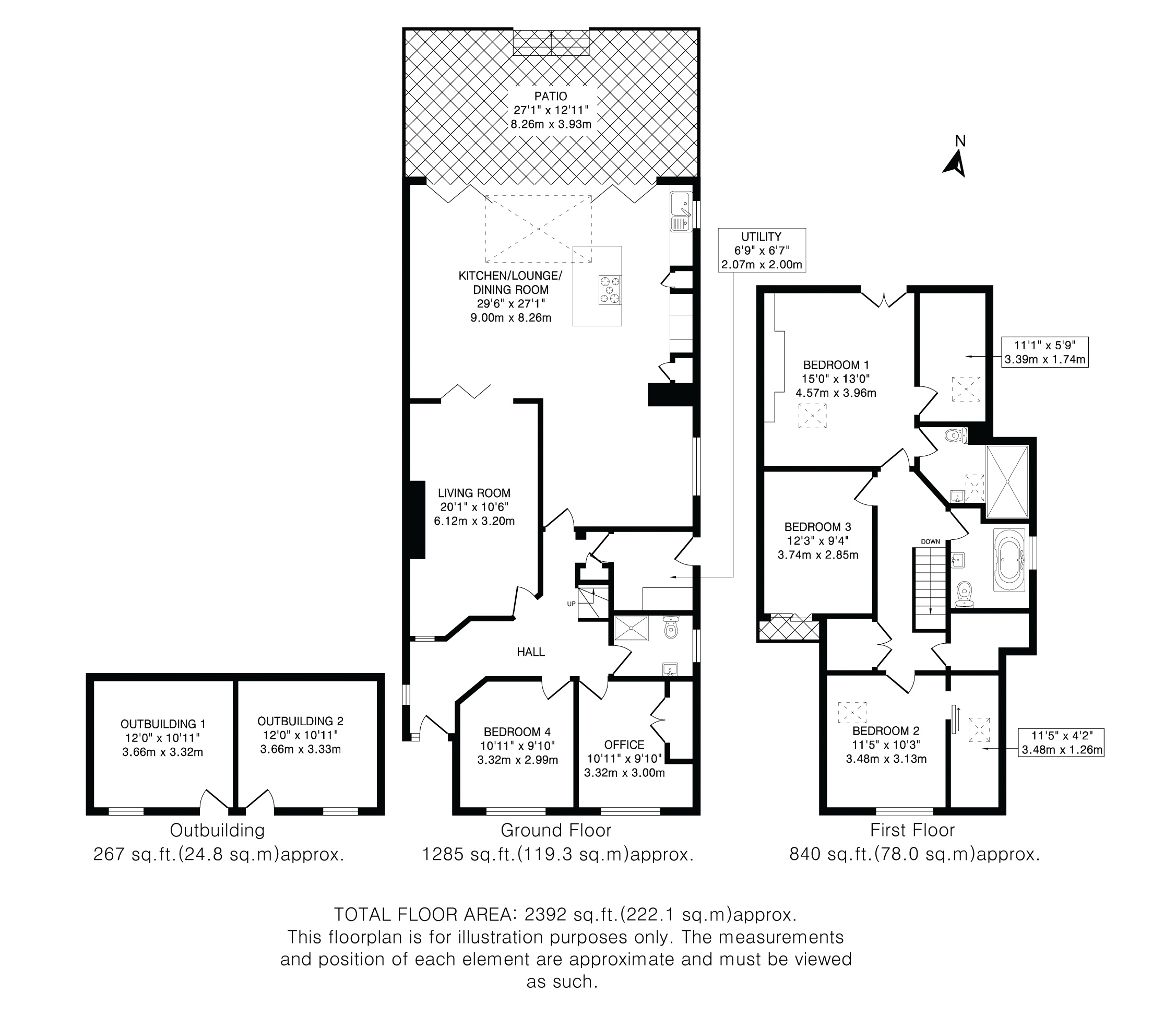 78, Park Rise, Hertfordshire floorplan