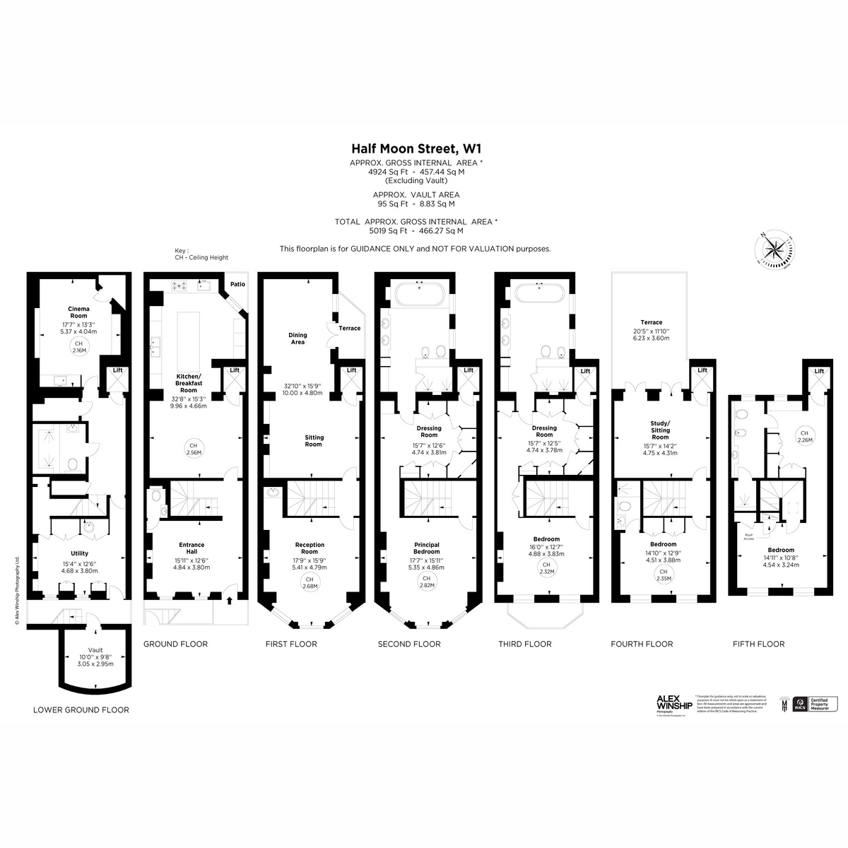14, Half Moon Street, London floorplan