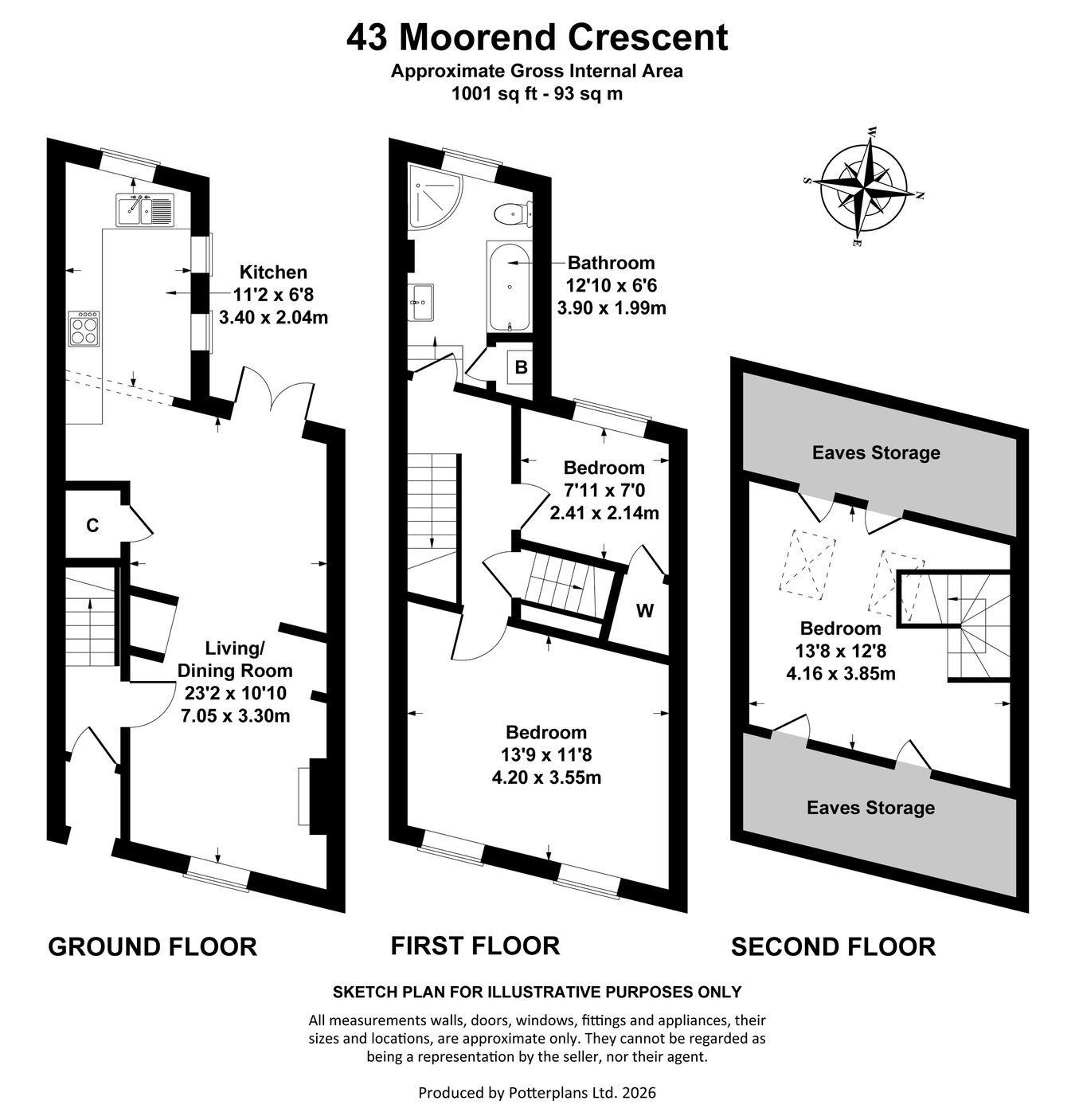 43, Moorend Crescent, Cheltenham floorplan