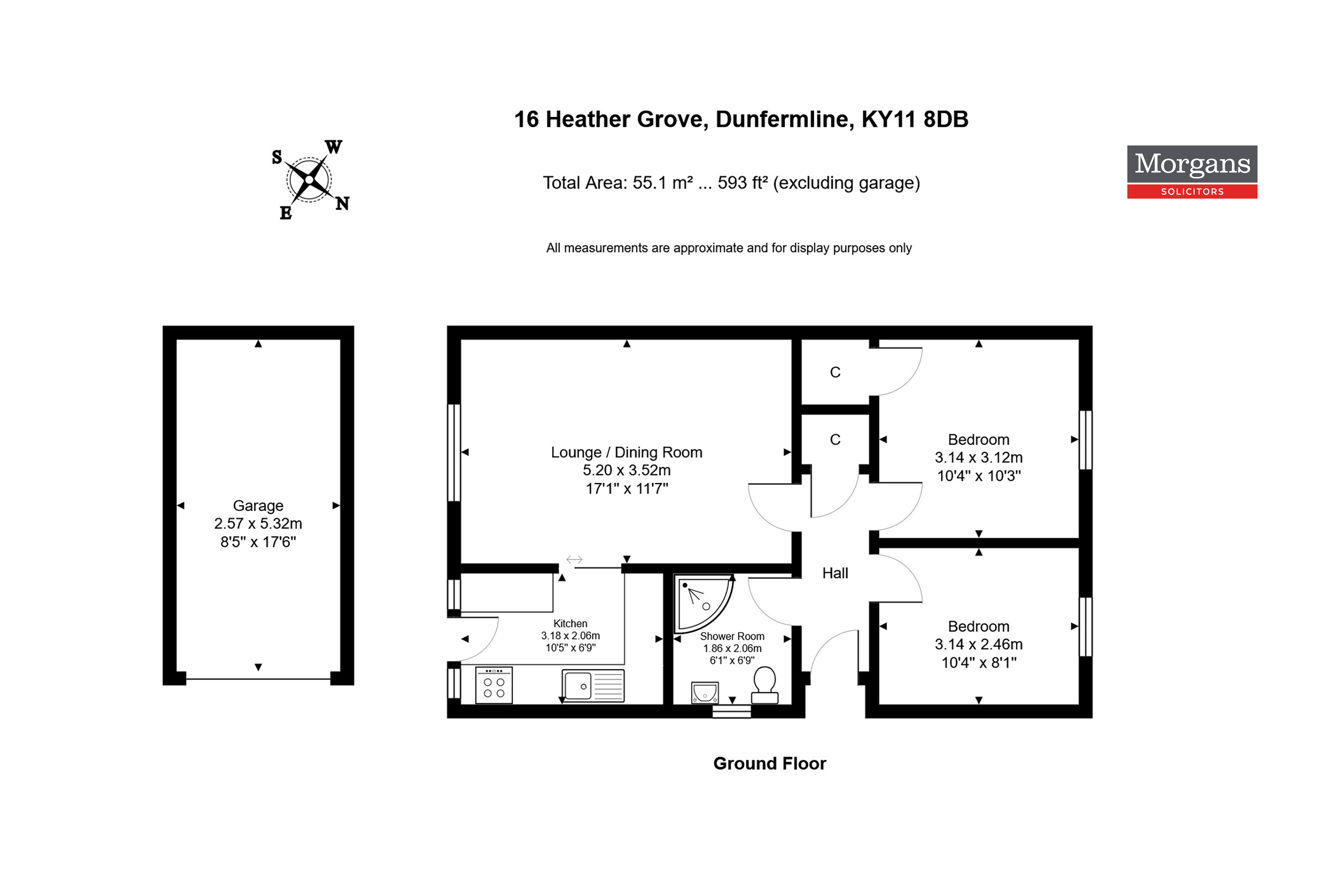 16, Heather Grove, Dunfermline floorplan