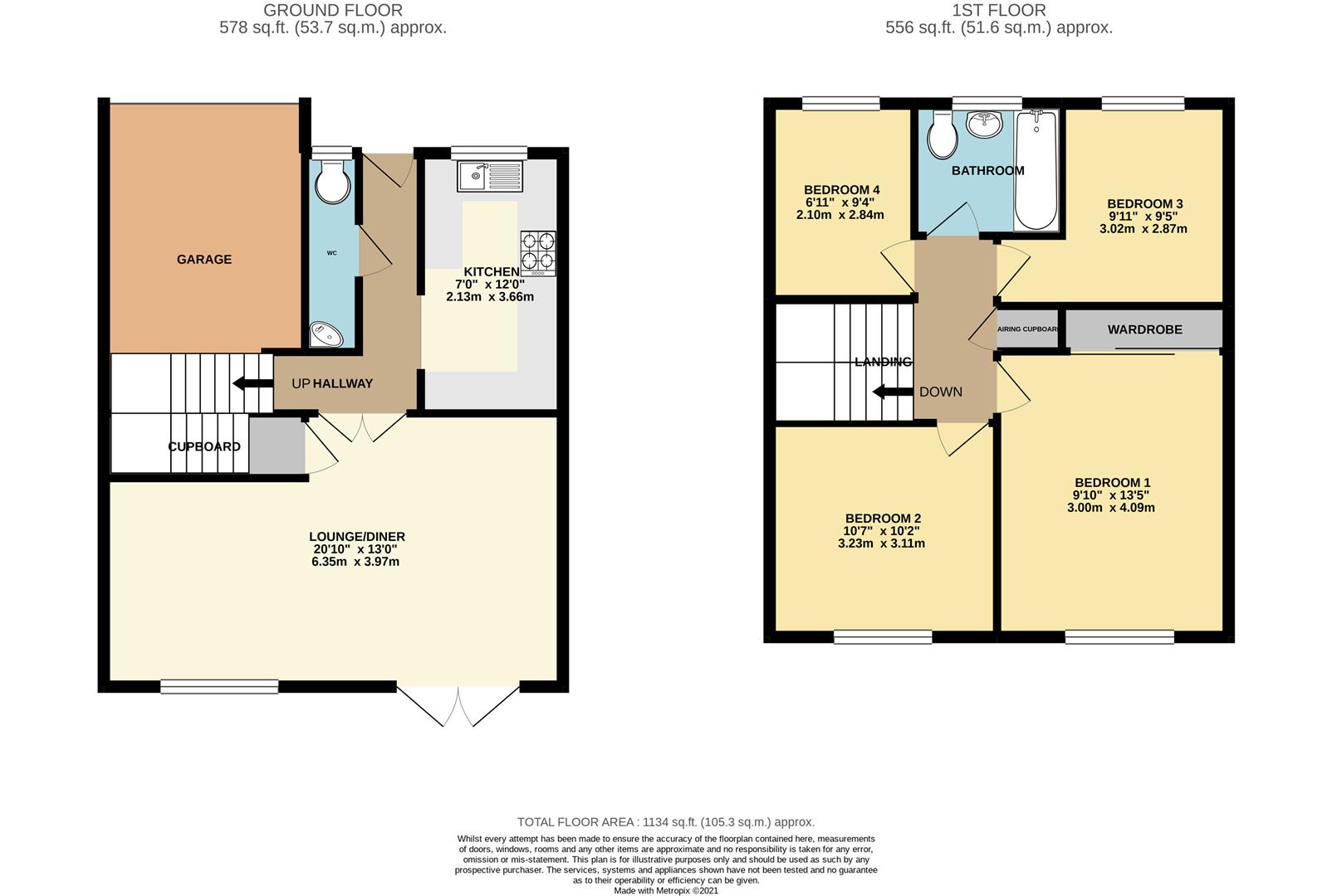 Bathurst Road, Winnersh, Wokingham RG41, 4 bedroom terraced house for