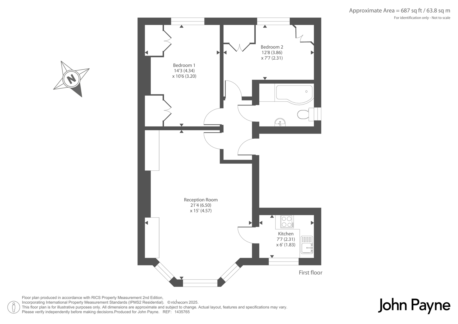 Flat B, 1, Eliot Park, London floorplan