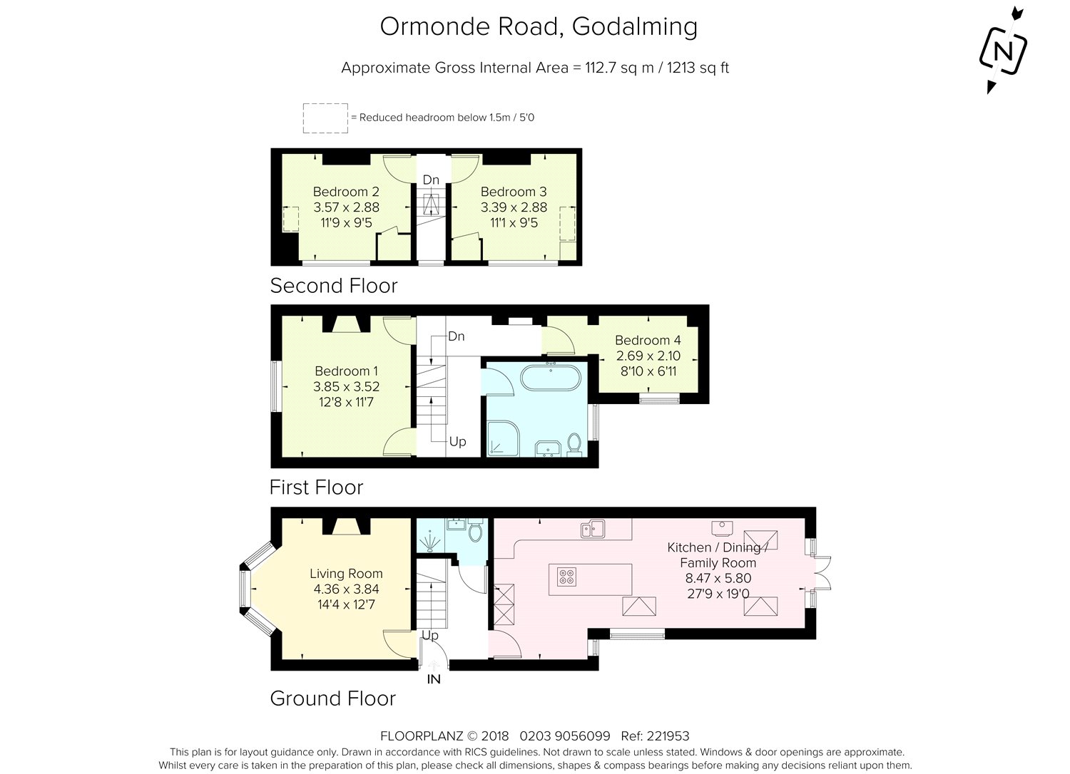 4 Bedrooms Semi-detached house for sale in Ormonde Road, Godalming, Surrey GU7