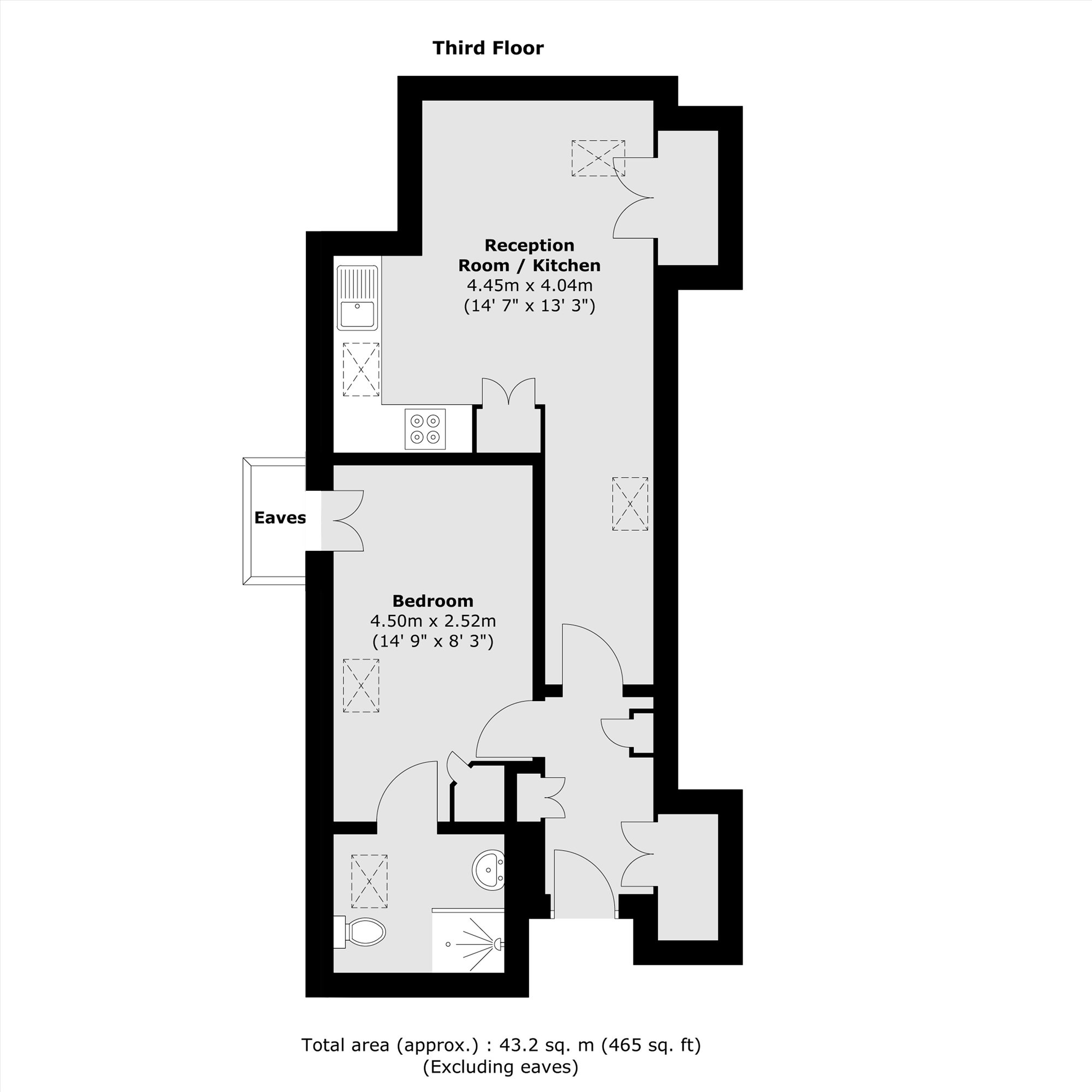 Flat 11, 1, High Street, Hampton floorplan