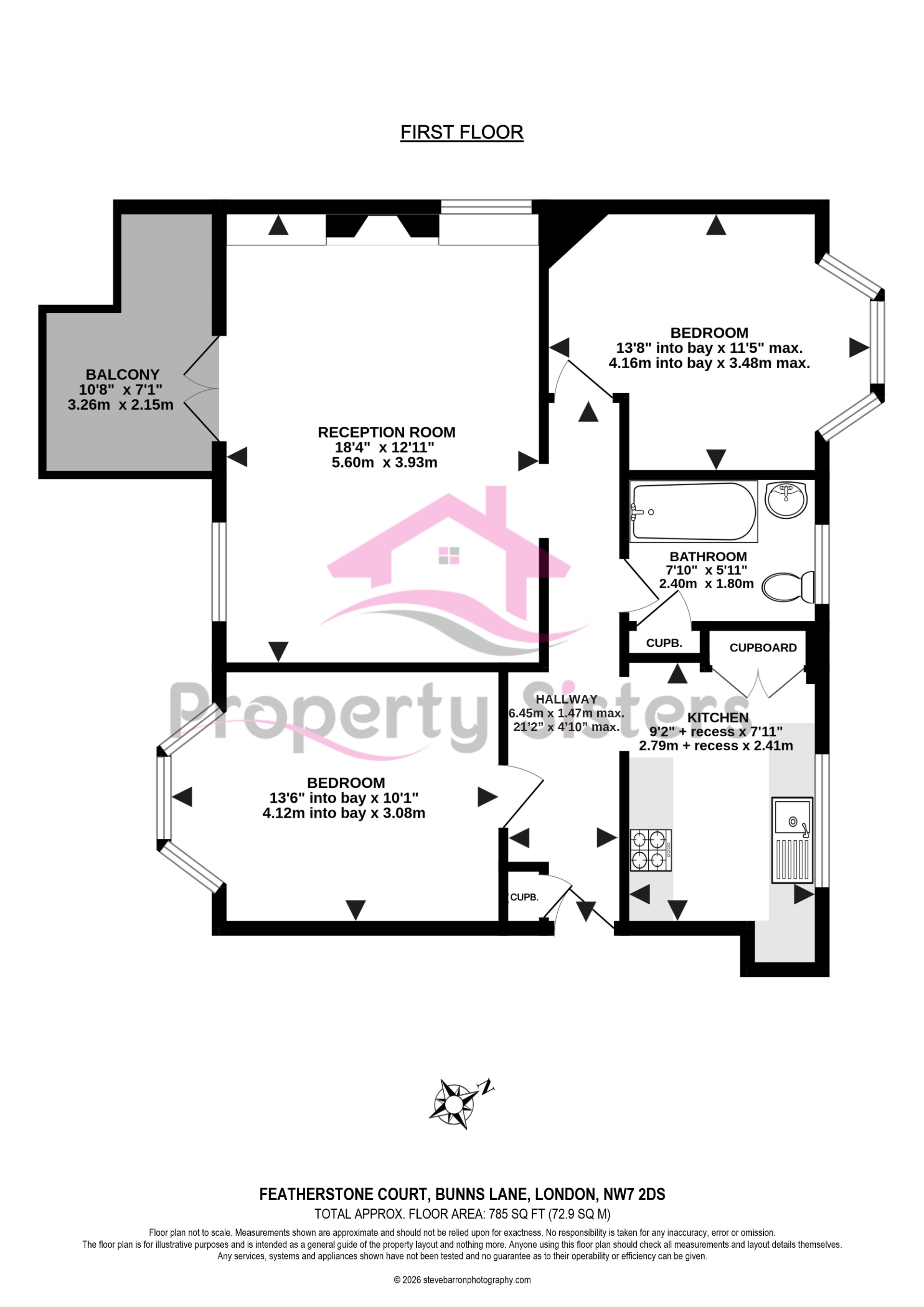 Featherstone Court, Bunns Lane, Mill Hill, NW7 floorplan