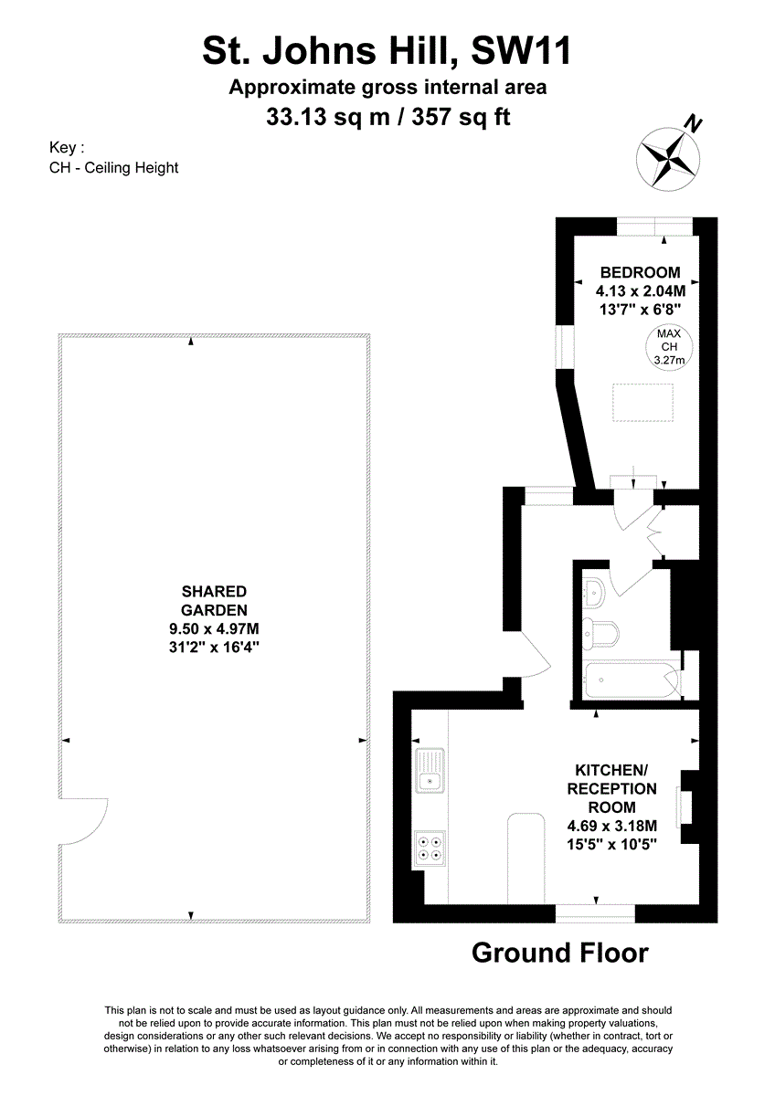124A, St John's Hill, London floorplan