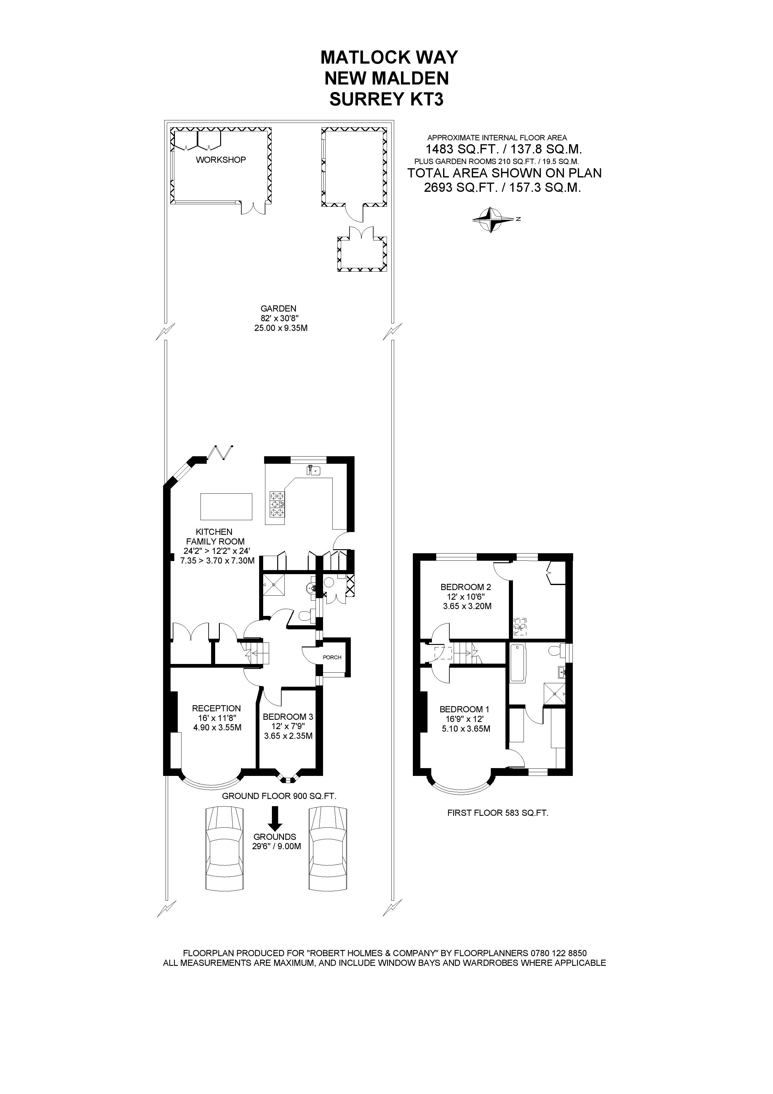 3 Bedrooms Semi-detached house for sale in Matlock Way, New Malden KT3