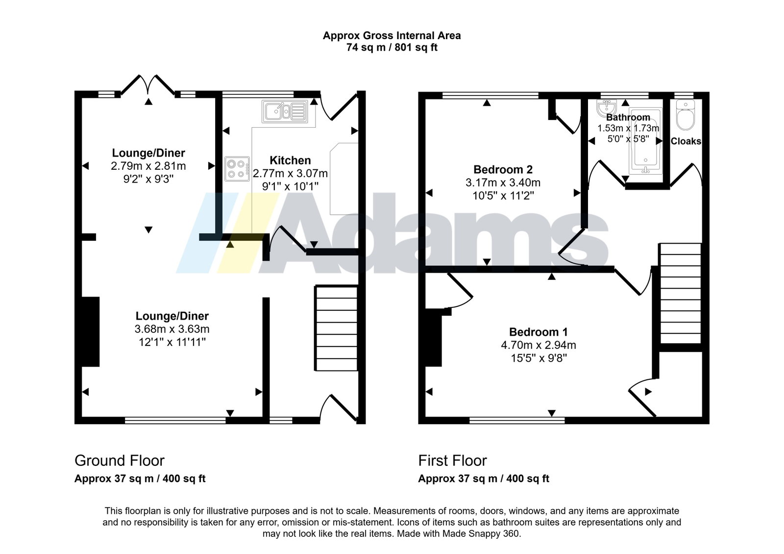 65, Bishops Way, Widnes floorplan