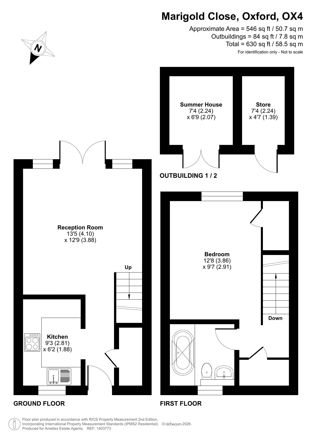 6, Marigold Close, Oxford floorplan
