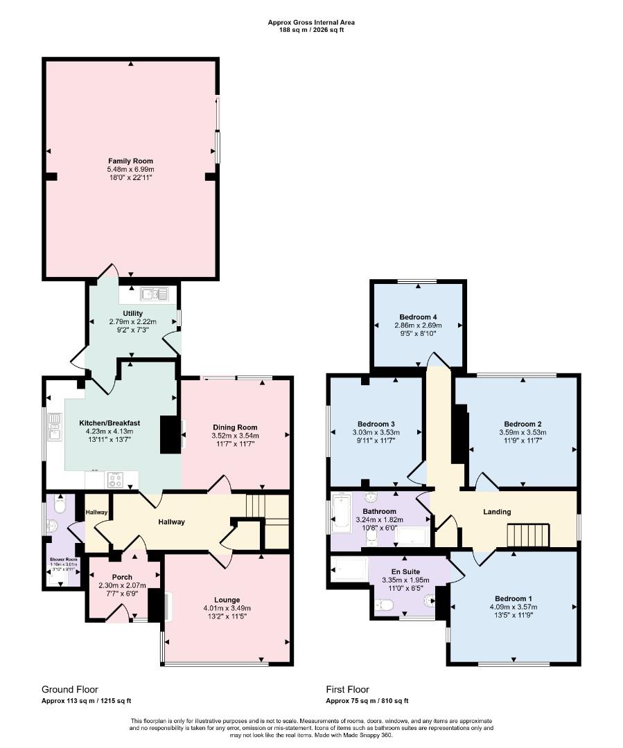 2, White Hills Way, Northampton floorplan