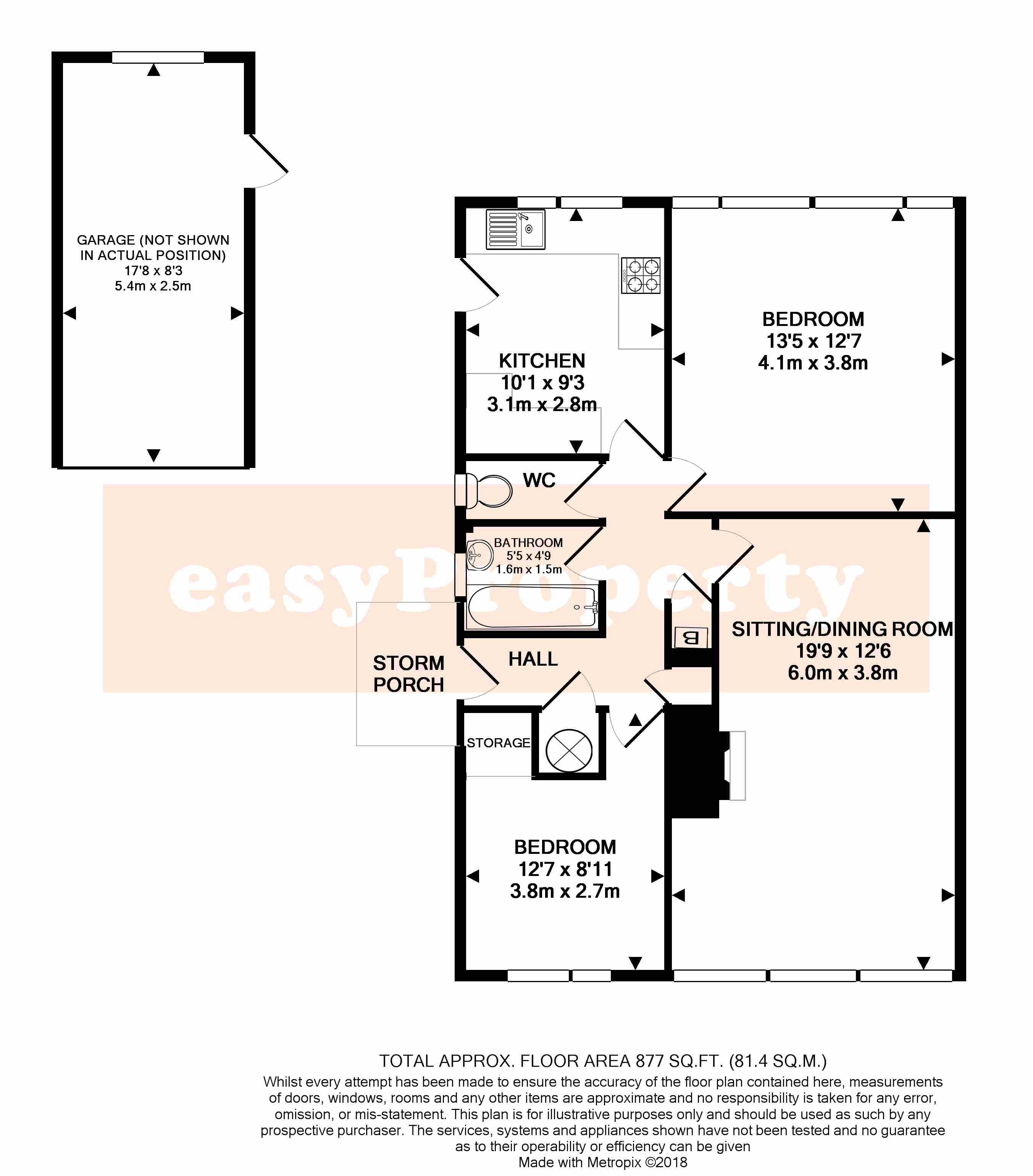 2 Bedrooms Detached bungalow for sale in Hilland Rise, Headley, Bordon GU35