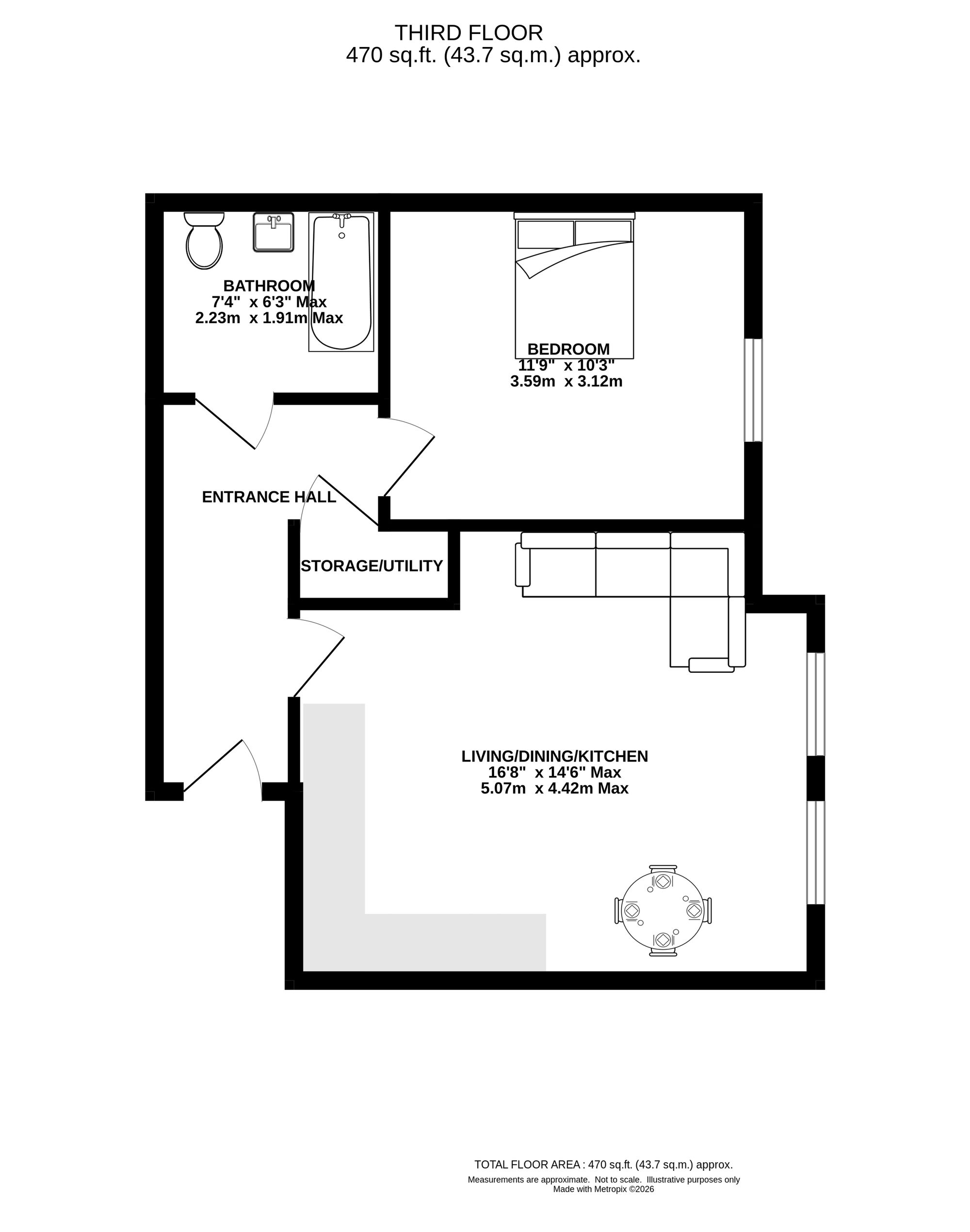 Apt 26, Victoria Apartments, Altrincham floorplan