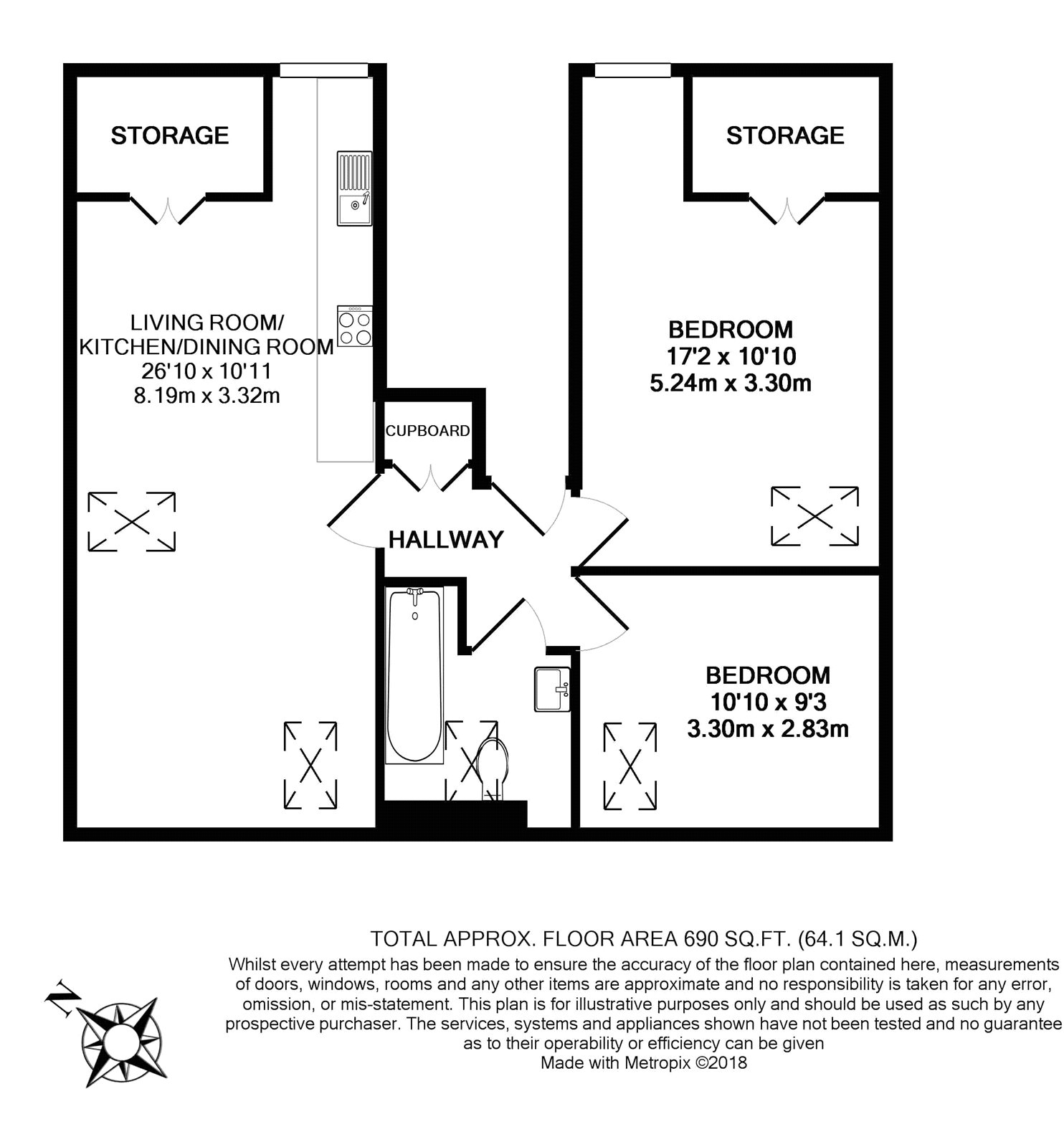 2 Bedrooms Flat to rent in West End Lane, West Hampstead NW6