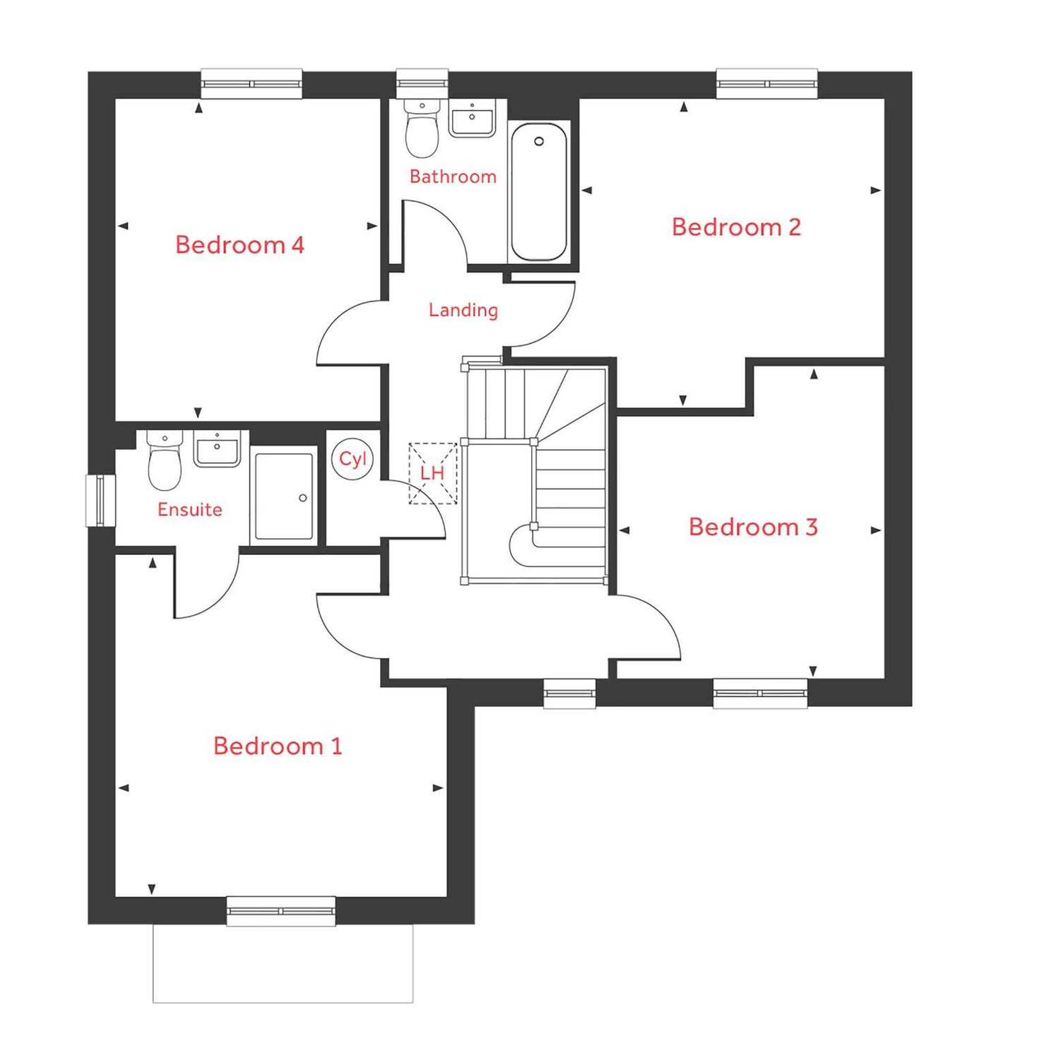 "Grainger" at Doncaster Road, Hatfield, Doncaster DN7, 4 bedroom detached house for sale